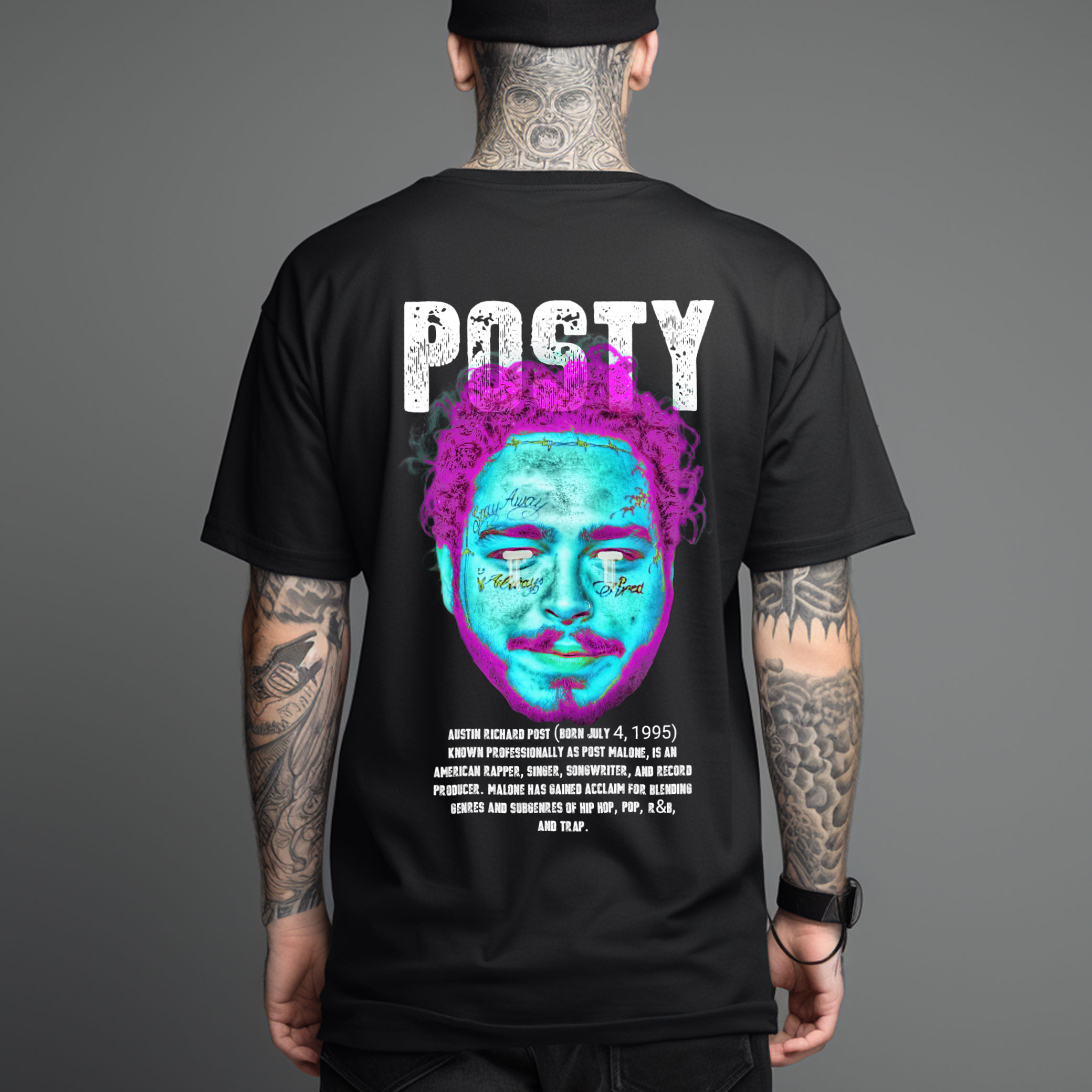 Camisa Post Malone Oversized