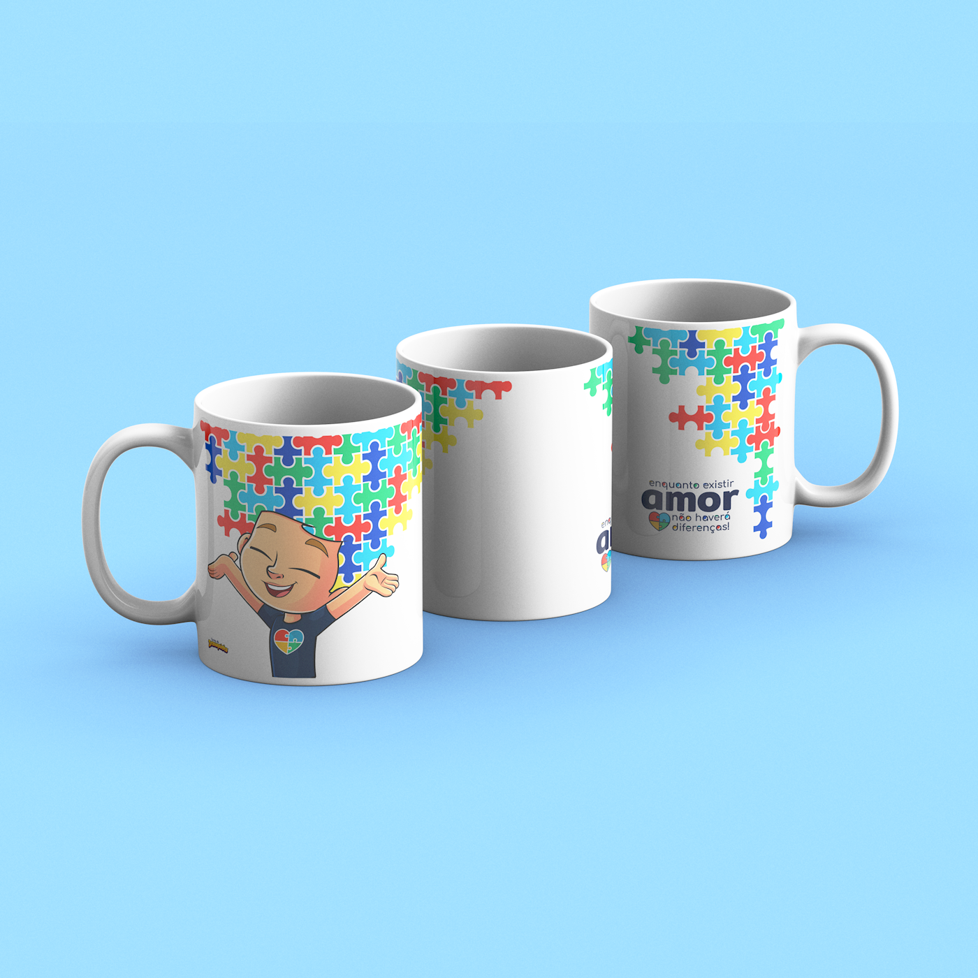 Caneca - Enquanto existir AMOR, não haverá diferenças