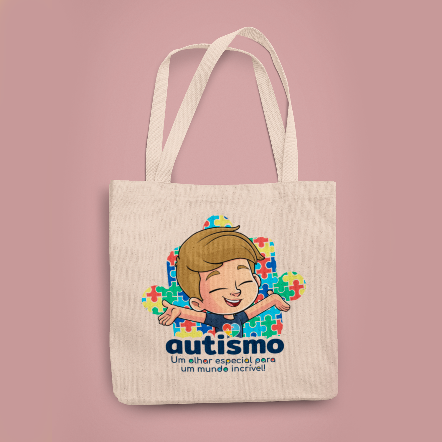 Eco bag Grande - Autismo um olhar especial para um mundo incrível