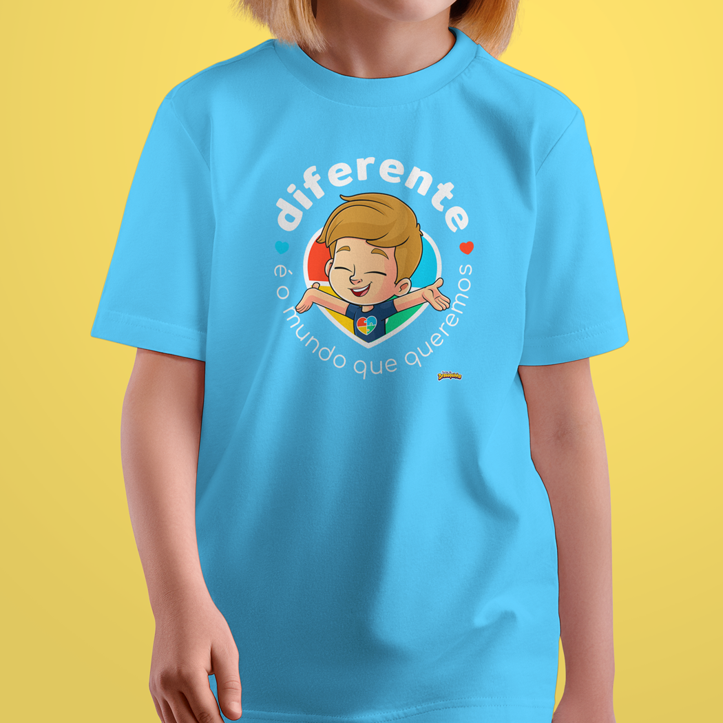 Camiseta Infantil - Diferente é o mundo que queremos