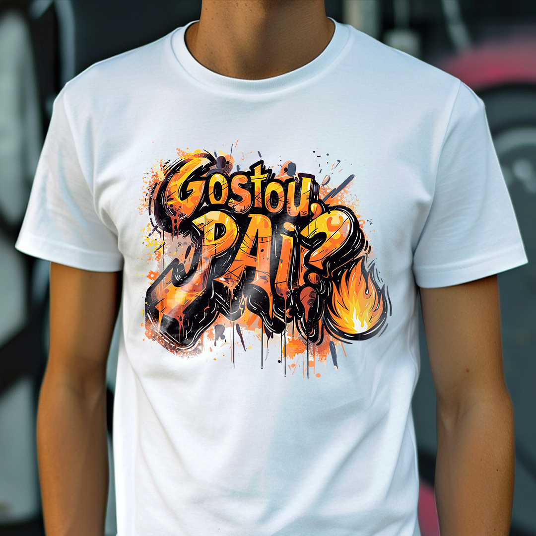 Camiseta Unissex Gostou, pai? - Fire