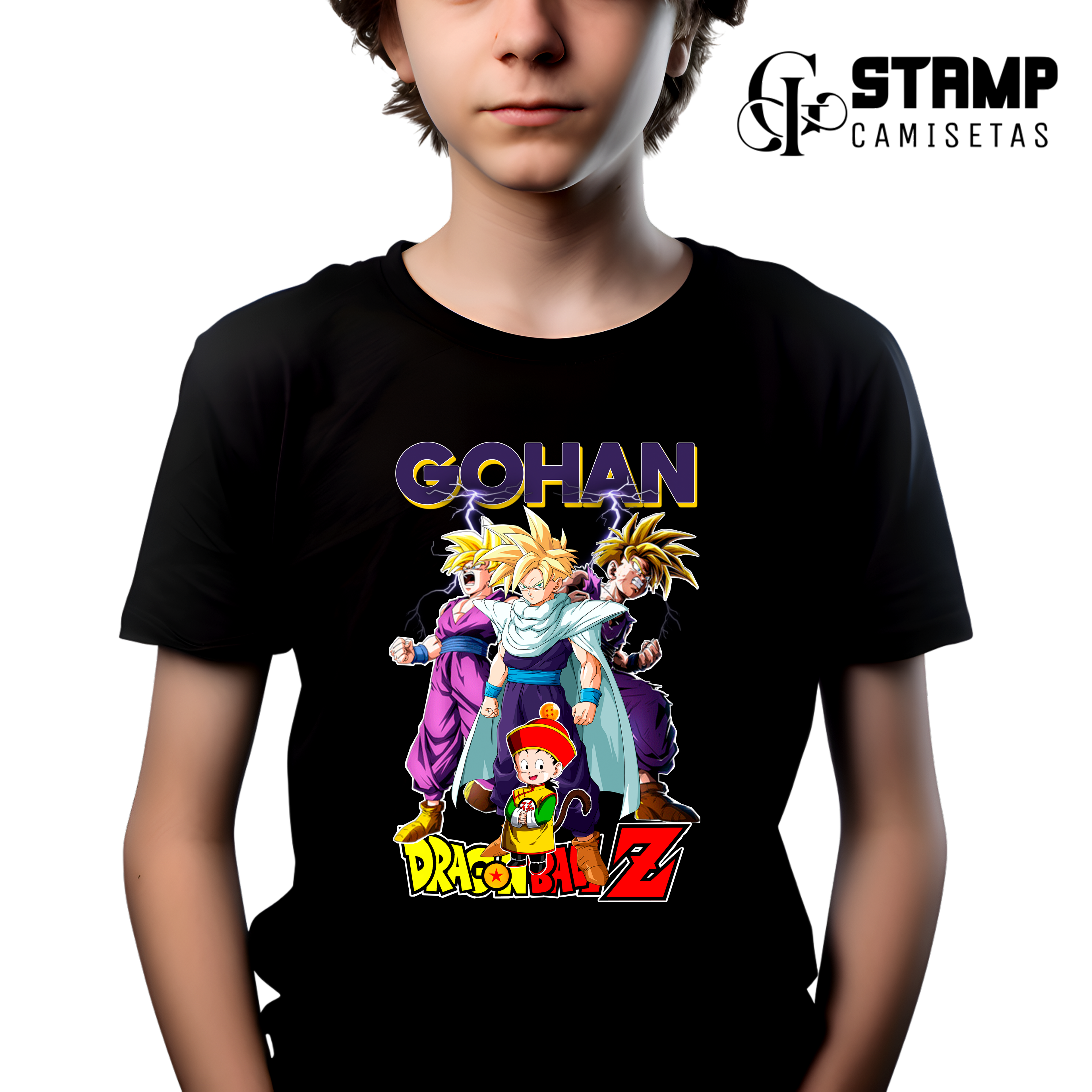 Camiseta Infantil 10/14 anos Dragon Ball Z  Gohan