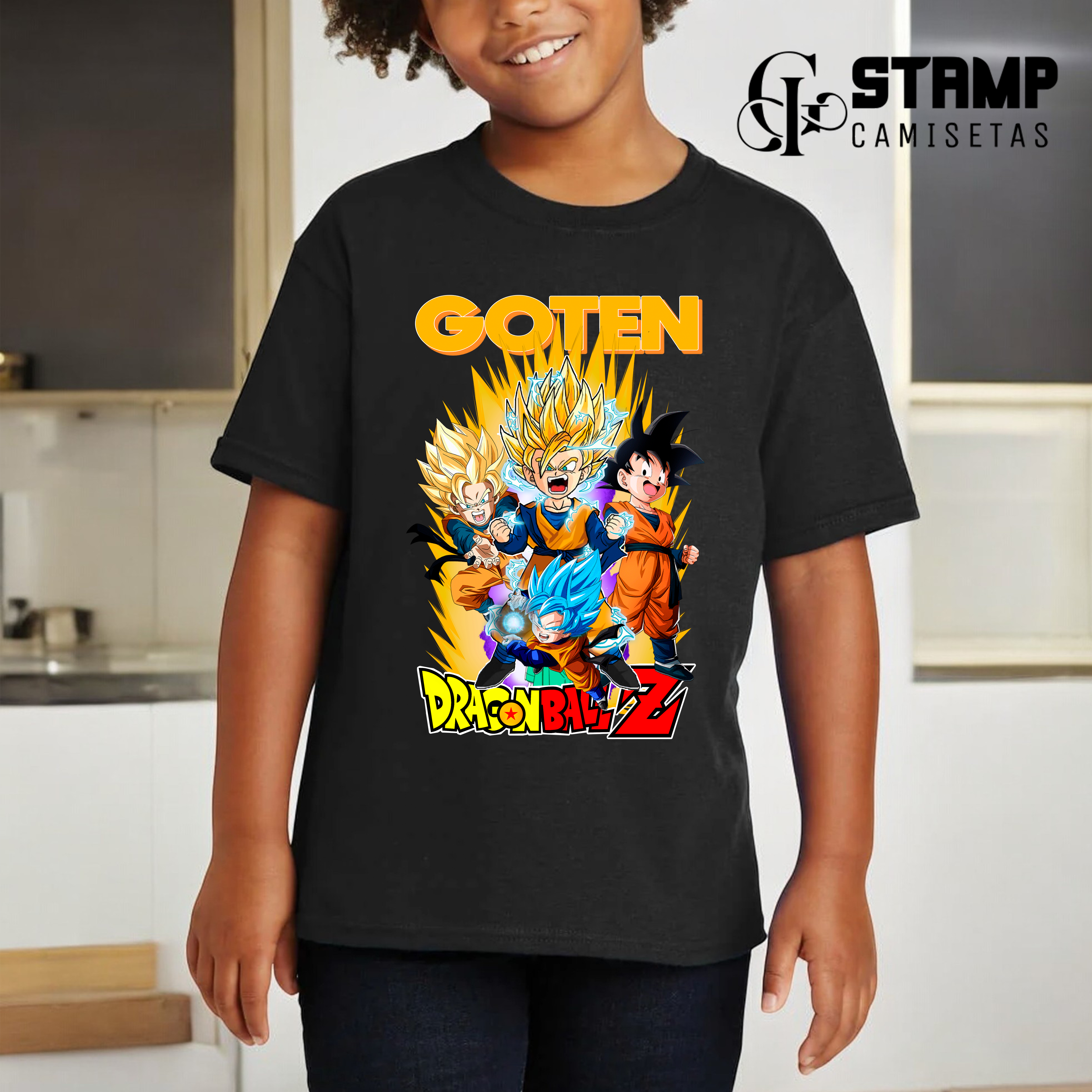 Camiseta Infantil 10/14 anos Dragon Ball Z Goten