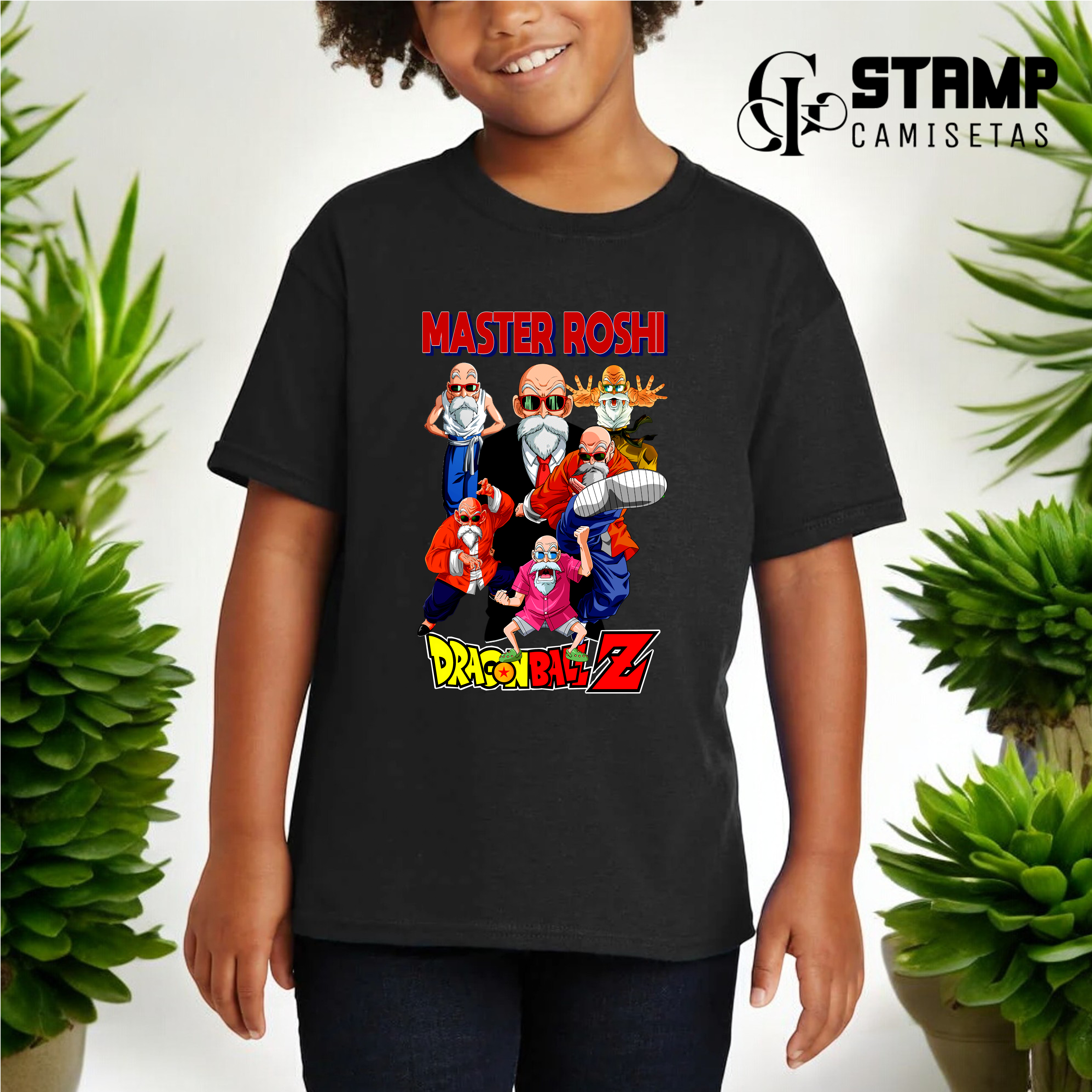 Camiseta Infantil 10/14 anos Dragon Ball Z Master Roshi