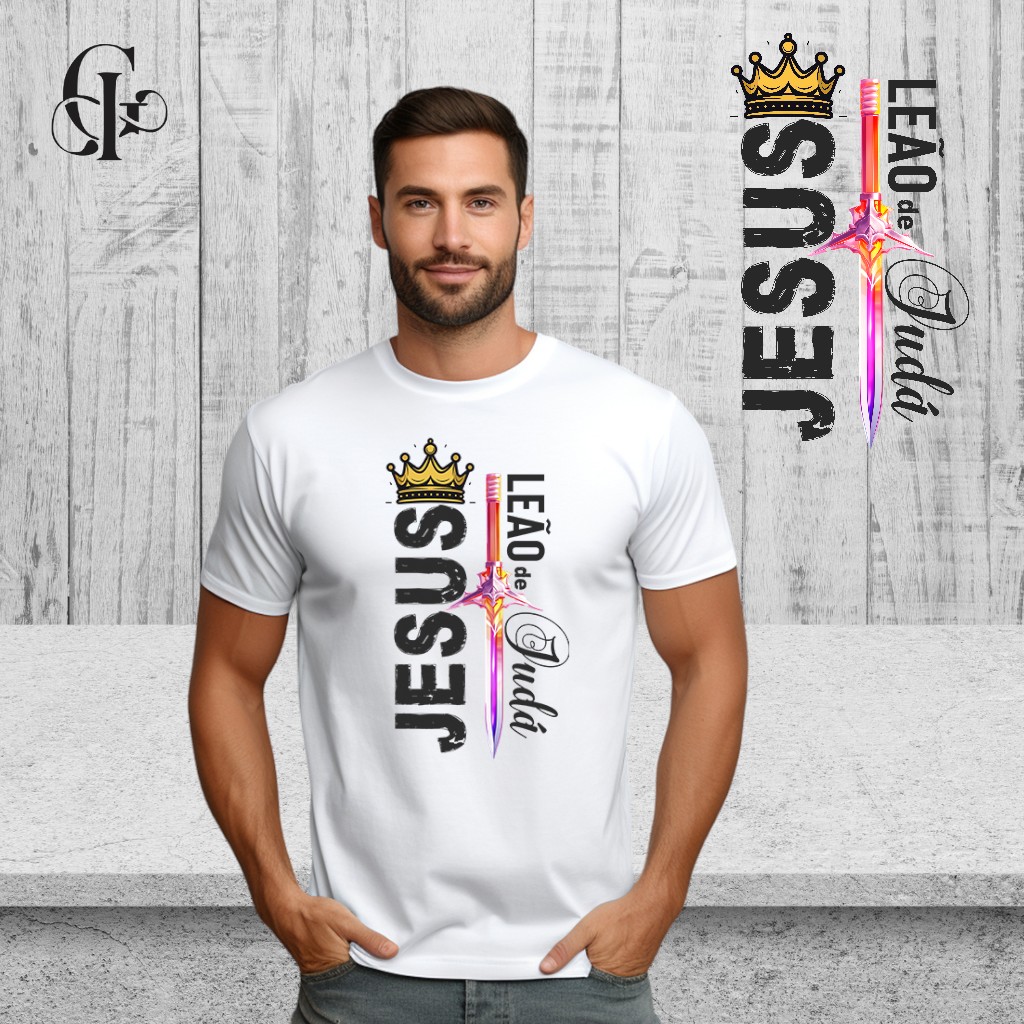 Camiseta  Jesus com Espada