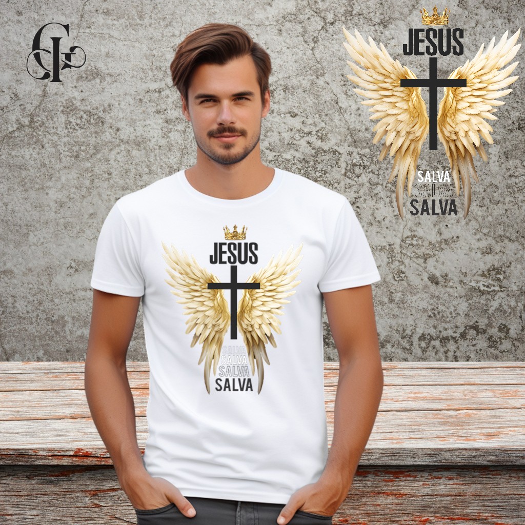 Camiseta  Cruz com Asa