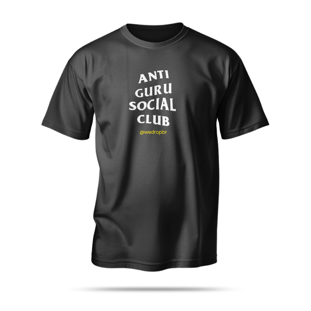 Nome do produto: Camiseta WeDrop - Anti Guru Social Club - Preta