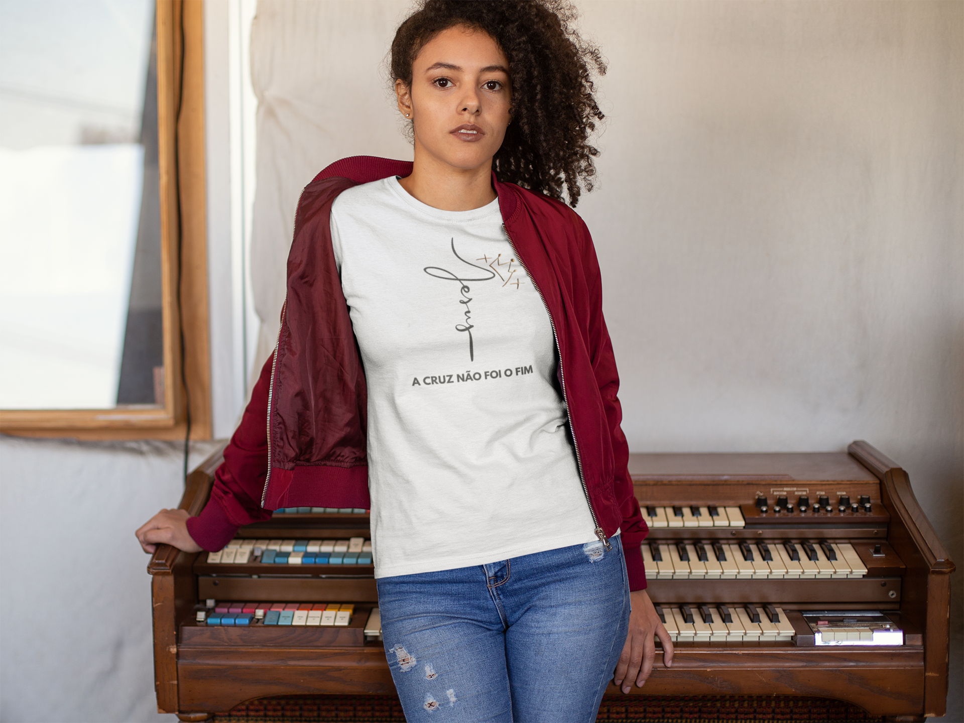 Camiseta Baby Stare  Cruz Não Foi o Fim 