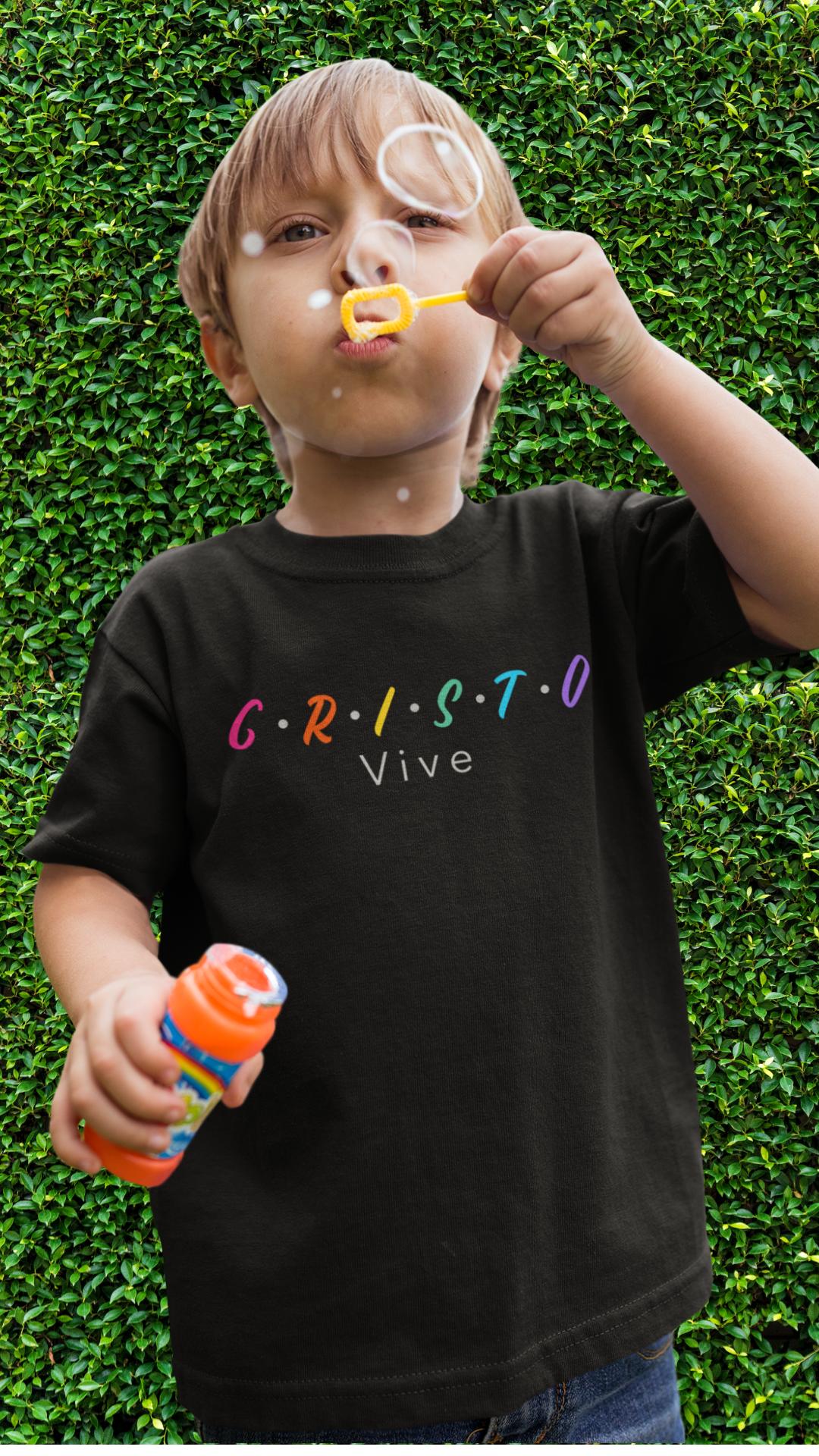Camiseta Infantil Cristo Vive Stare