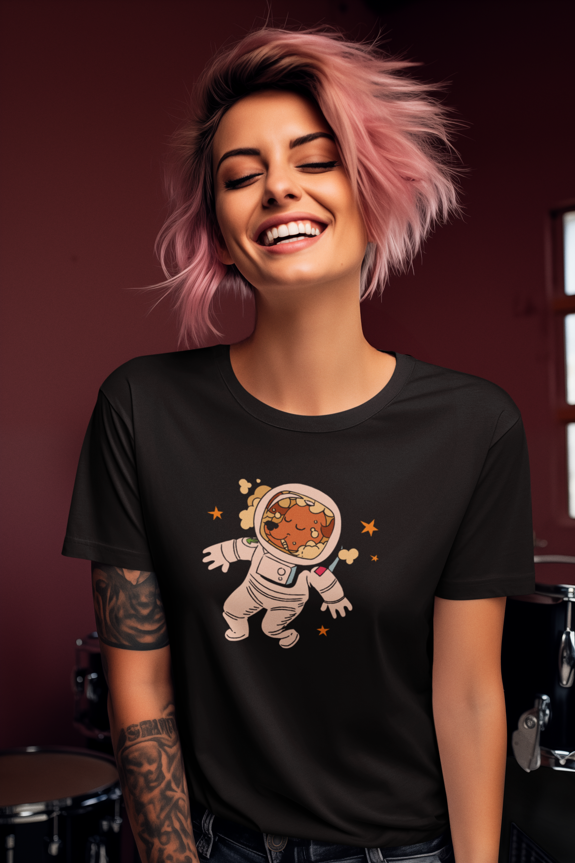 Camiseta Dog Astronauta Stare