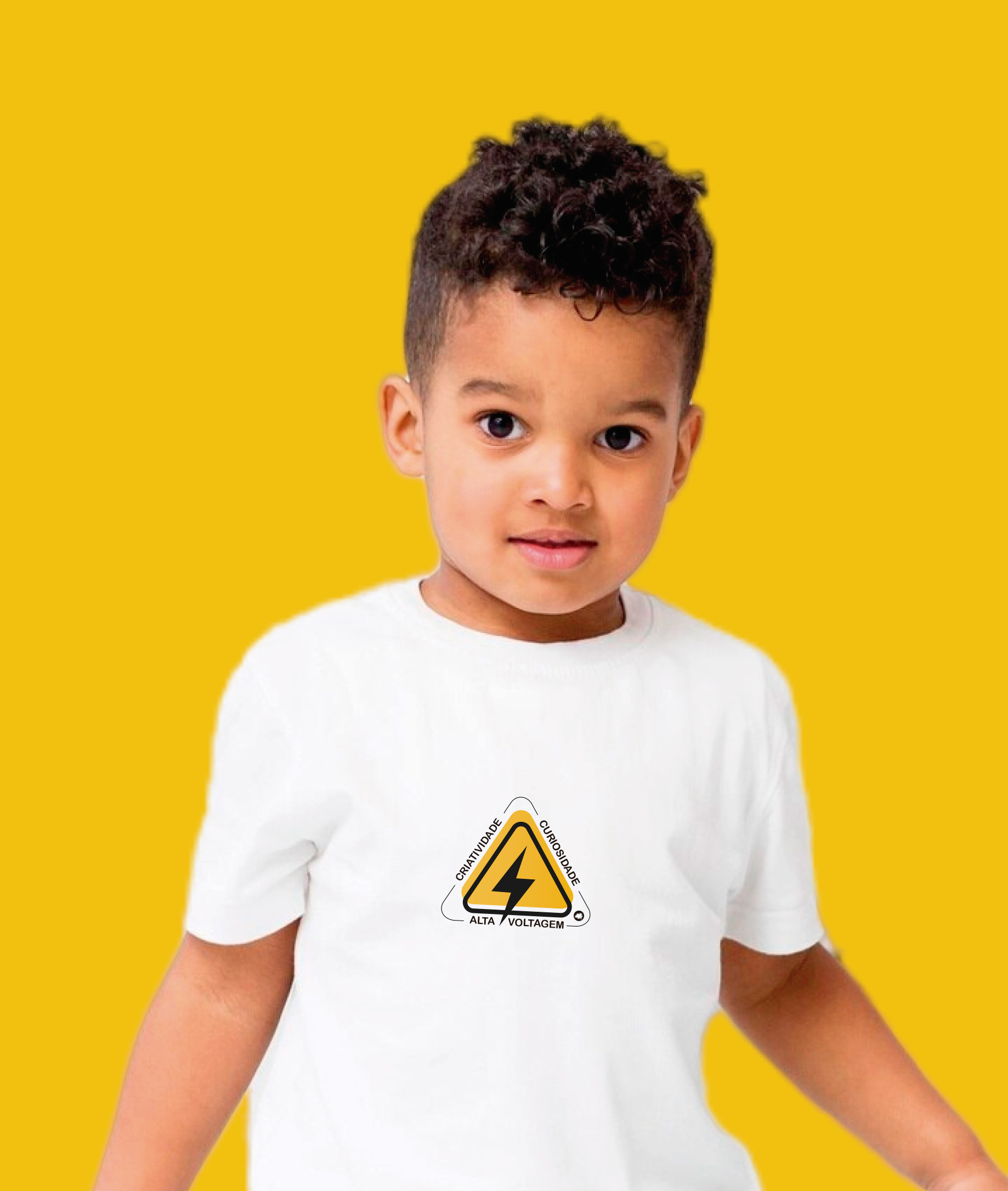 Camiseta Infantil : Menino (2 a 8) : Alta Voltagem Inclusão (Superdotação / Altas Habilidades)