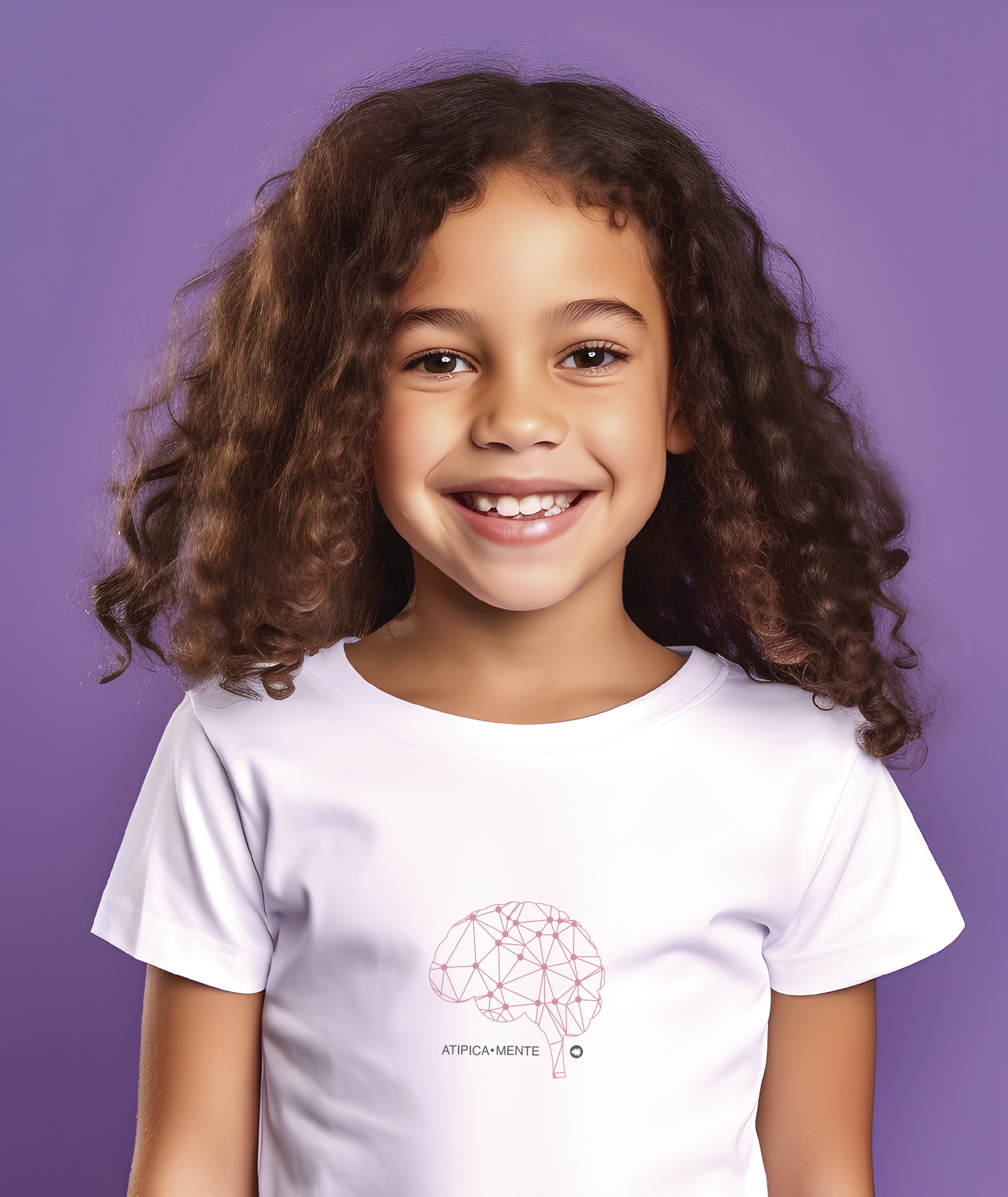 Camiseta Infantil : Menina (2 a 8) : AtipicaMente (Neurodiversidade / Autista / TDAH / Superdotação)