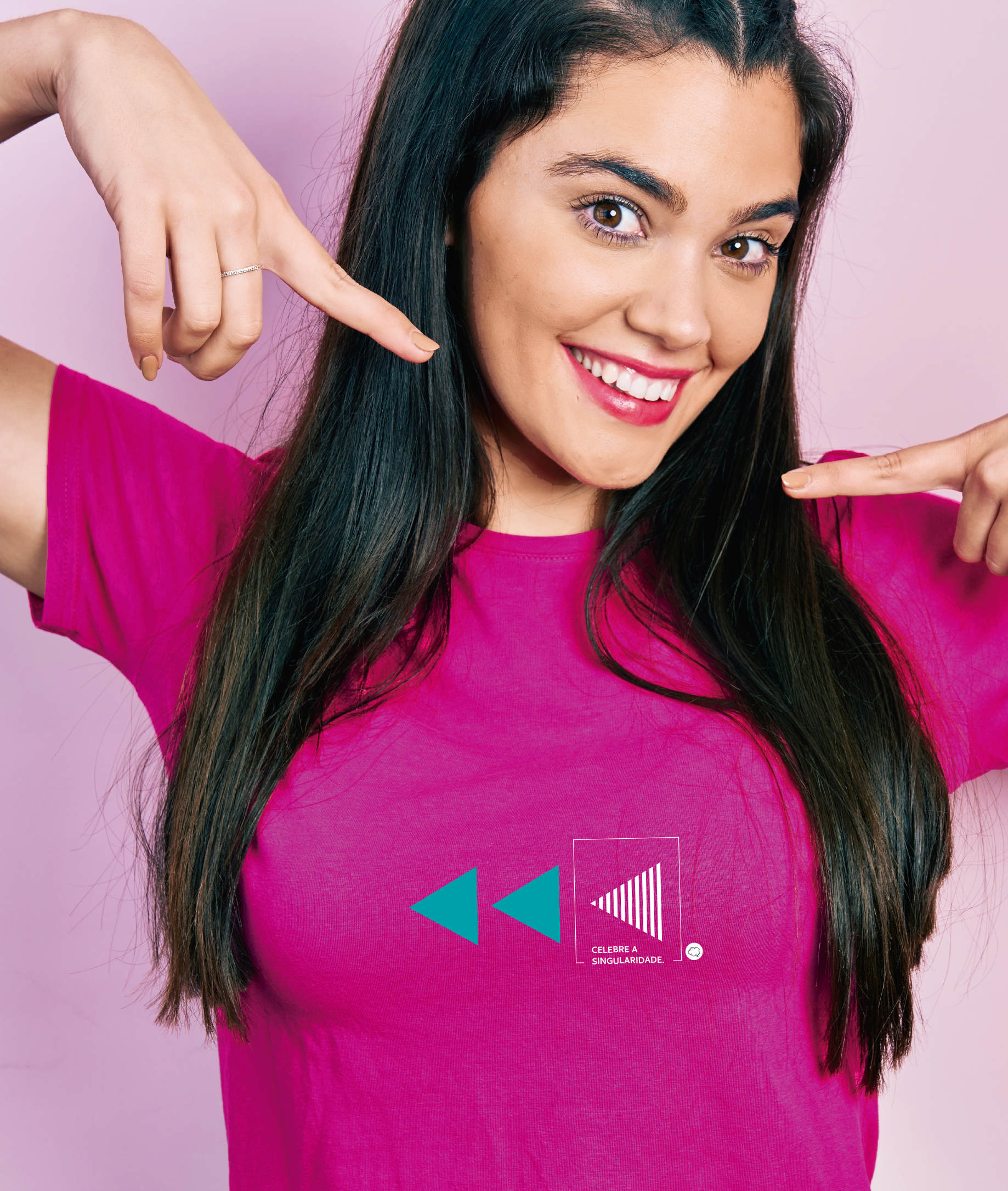 Camiseta Unissex (Feminino / Masculino) : Celebre a Singularidade (Neurodiversidade / Autista / Superdotação / TDAH)