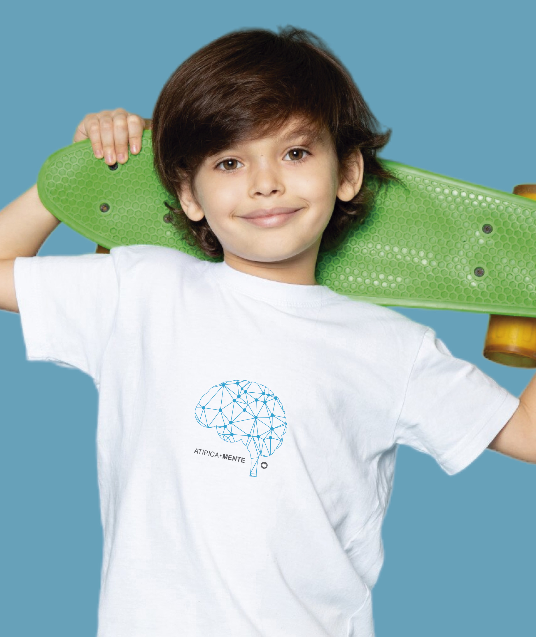 Camiseta Infantil : Menino (2 a 8) : AtipicaMente (Neurodiversidade / Autista / TDAH / Superdotação)