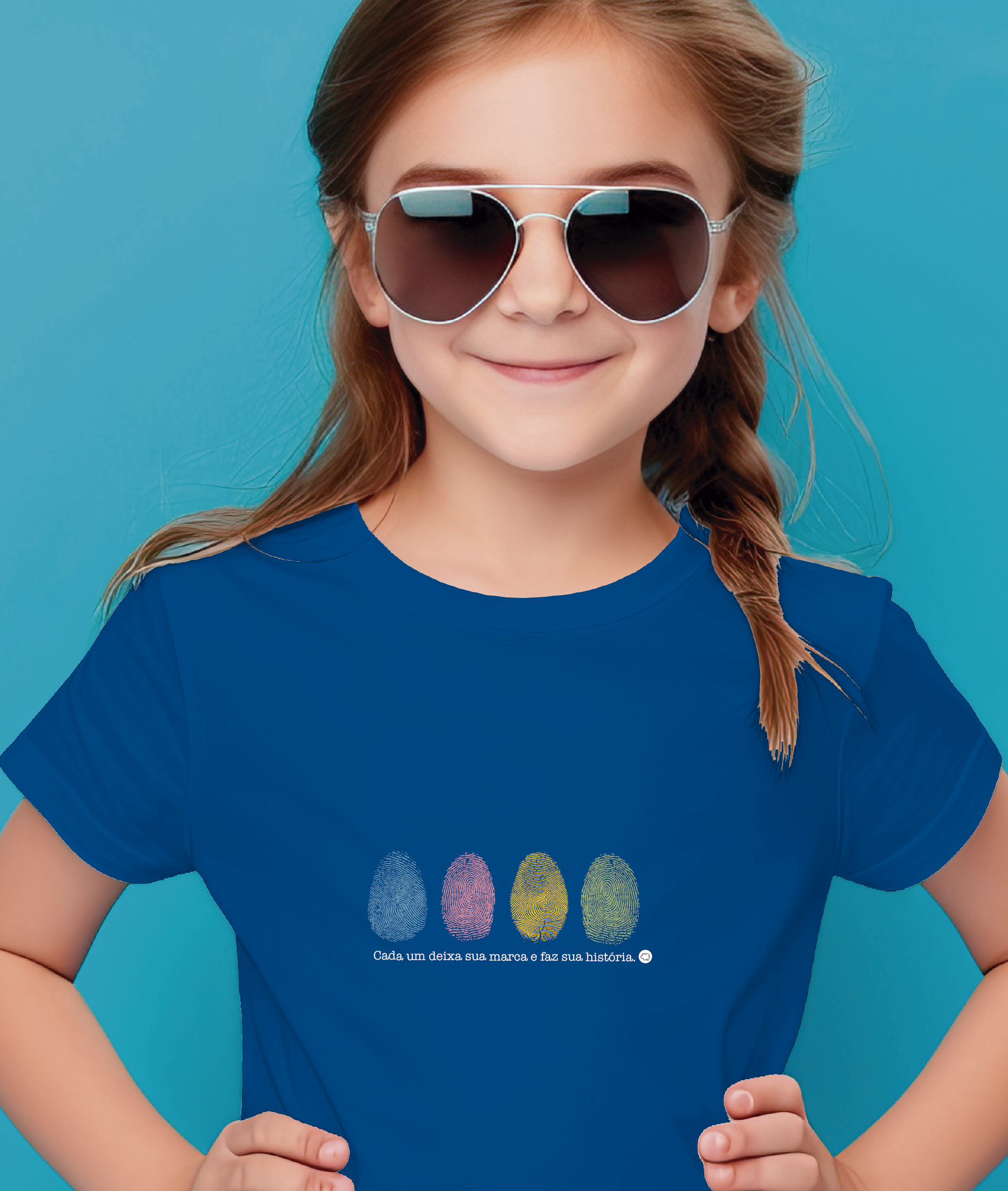 Camiseta Infantil : Menina (2 a 8) : Sua Marca (Inclusão / Autista / TDAH / Superdotação)
