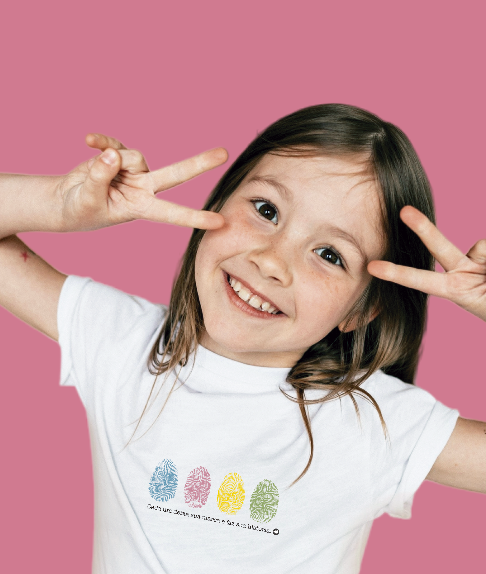 Camiseta Infantil : Menina (2 a 8) : Sua Marca (Inclusão / Autista / TDAH / Superdotação)