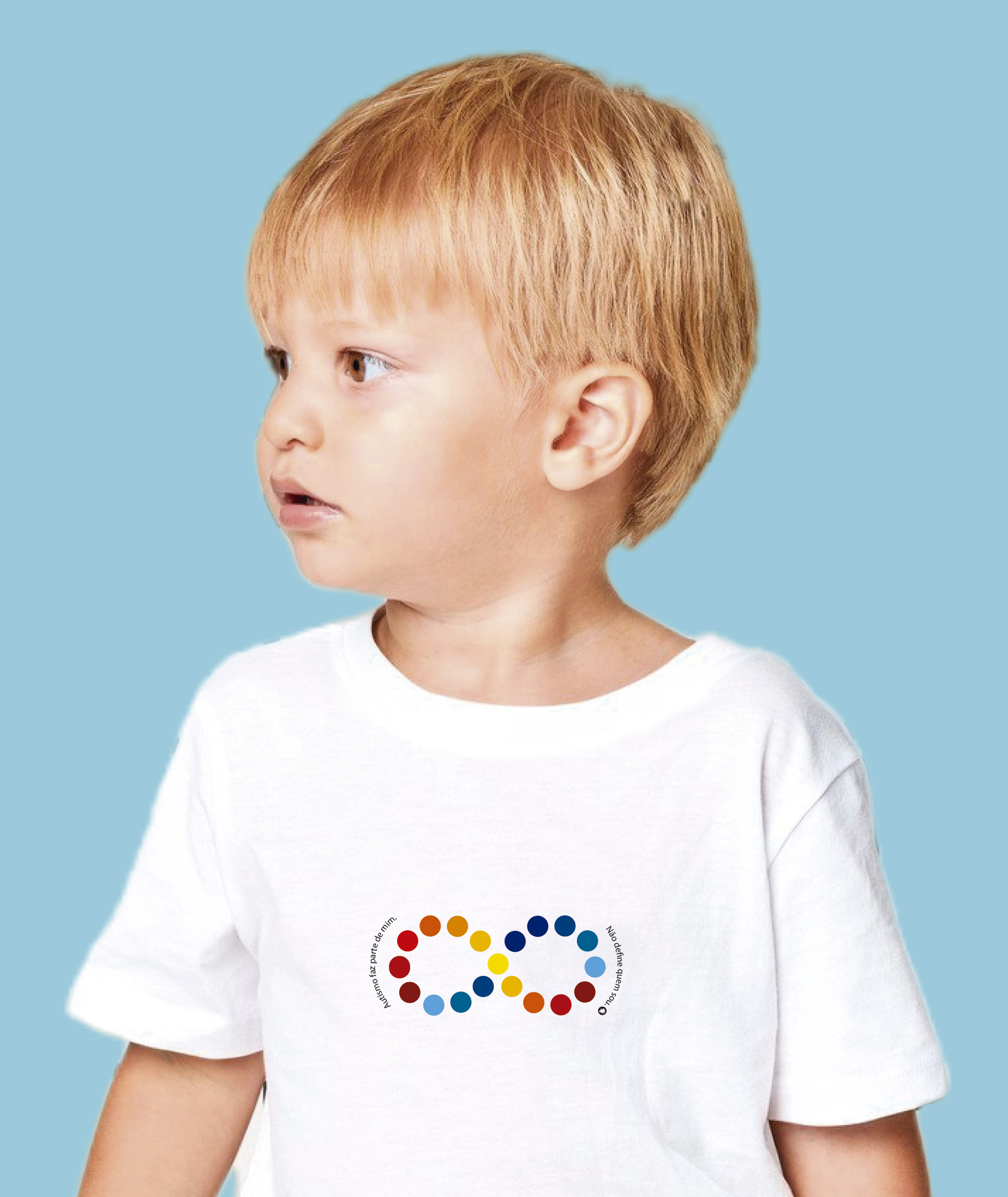 Camiseta Infantil : Menino (2 a 8) : Infinito TEA (Espectro Autista)