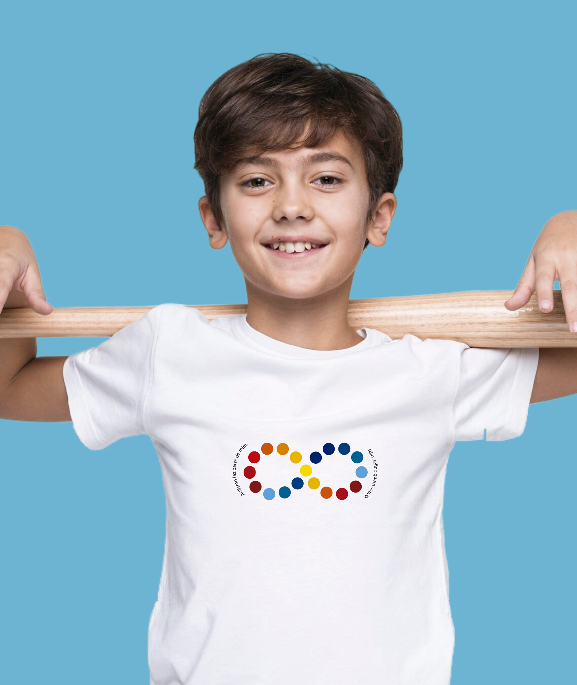 Camiseta Infantil : Menino (10 a 14) : Infinito TEA (Espectro Autista)