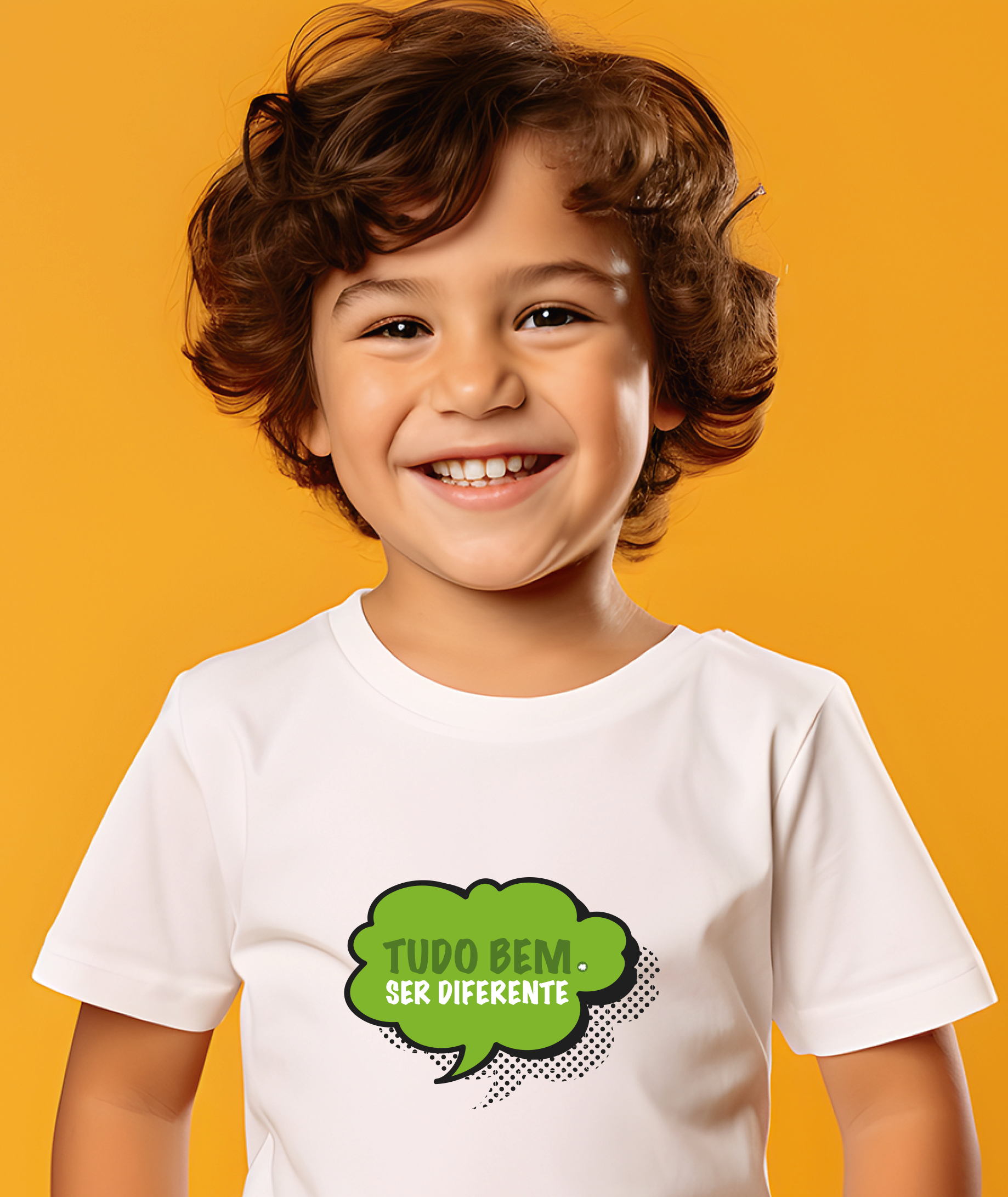 Camiseta Infantil : Menino (2 a 8) : Ser Diferente (Inclusão / Autista / TDAH / Superdotação)