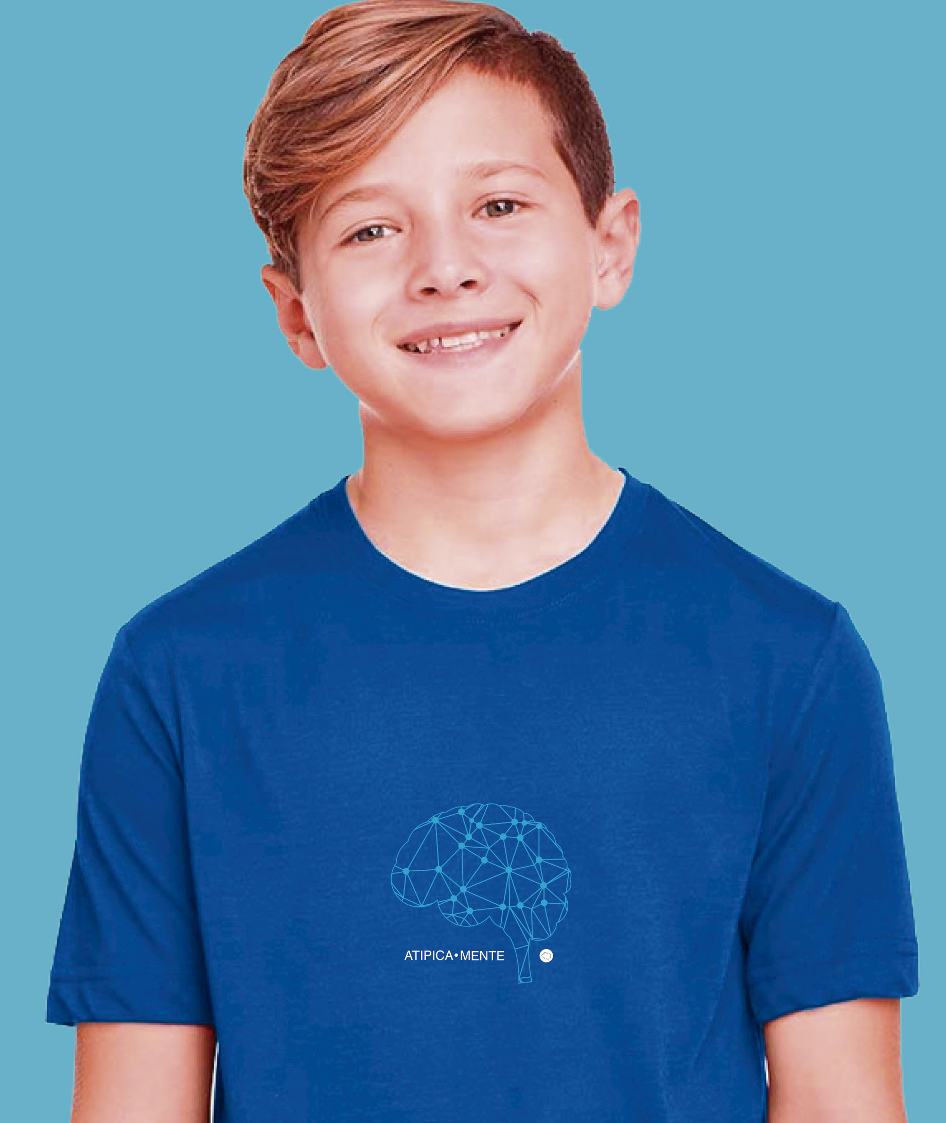 Camiseta Infantil : Menino (10 a 14) : AtipicaMente (Inclusão / Autista / TDAH / Superdotação)