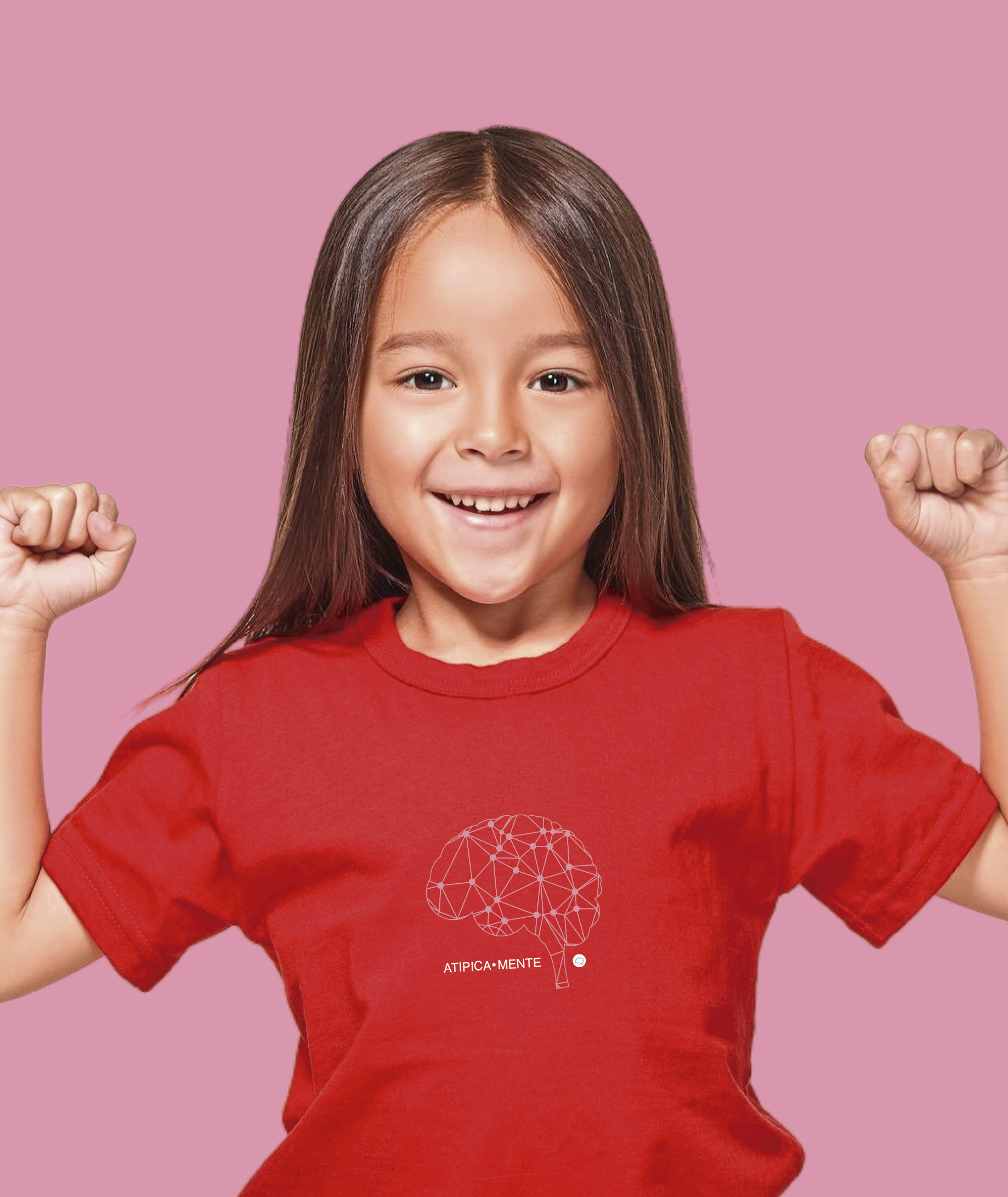 Camiseta Infantil : Menina (2 a 8) : AtipicaMente (Inclusão / Autista / TDAH / Superdotação)