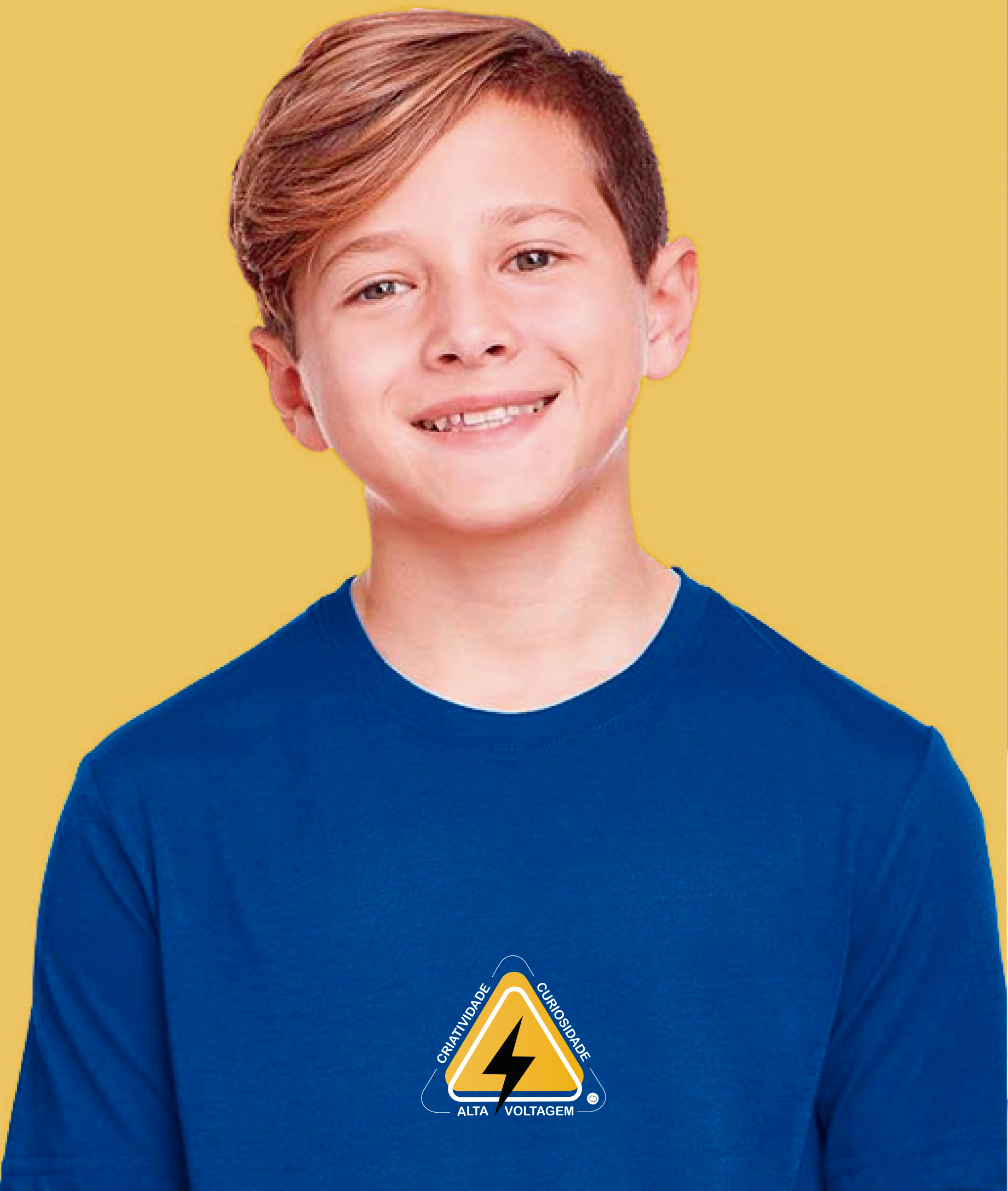 Camiseta Infantil : Menino (10 a 14) : Alta Voltagem Atípica (Superdotação / Altas Habilidades)