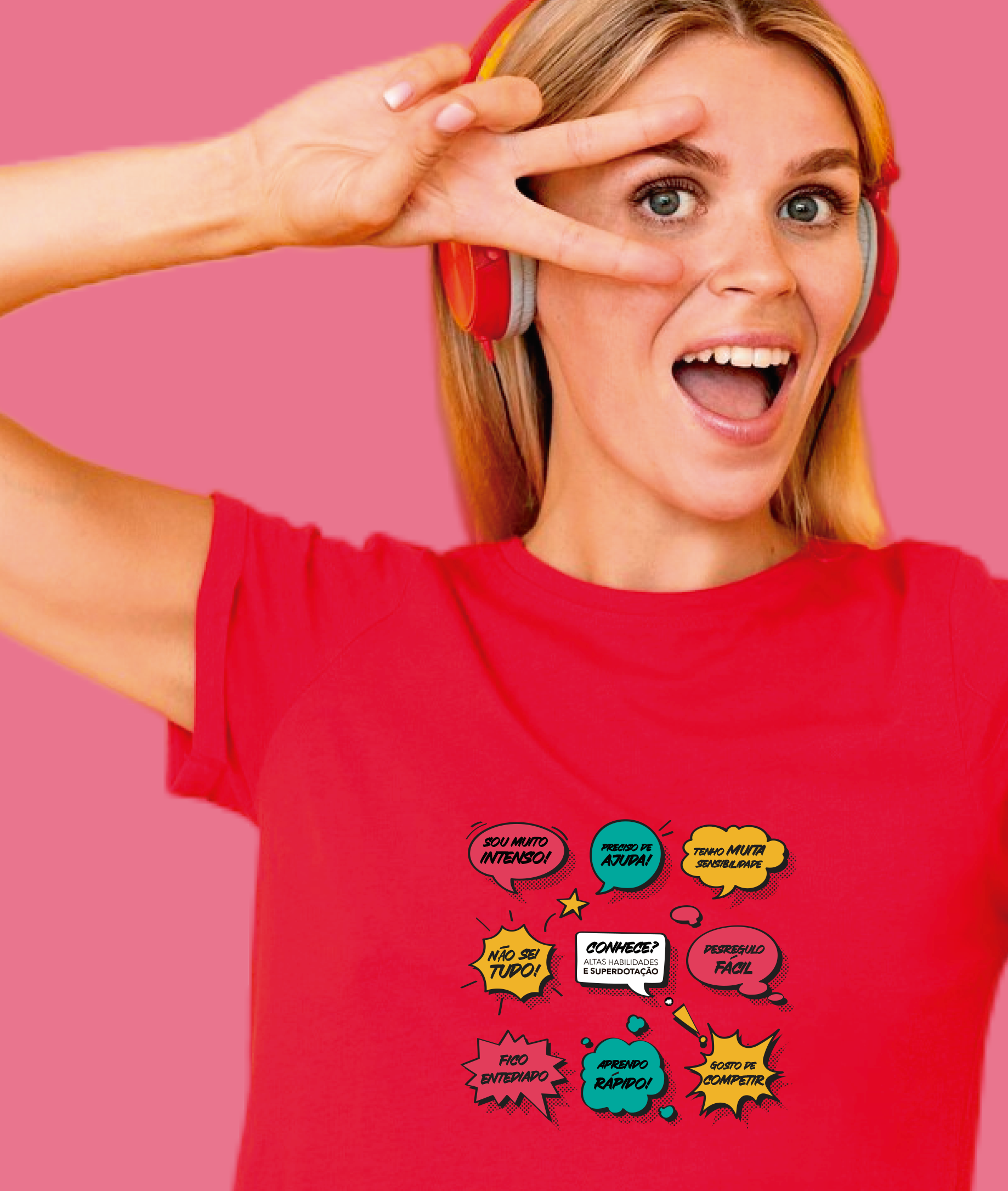 Camiseta Unissex (Masculina / Feminina) : Verdades da Superdotação (AHSD)