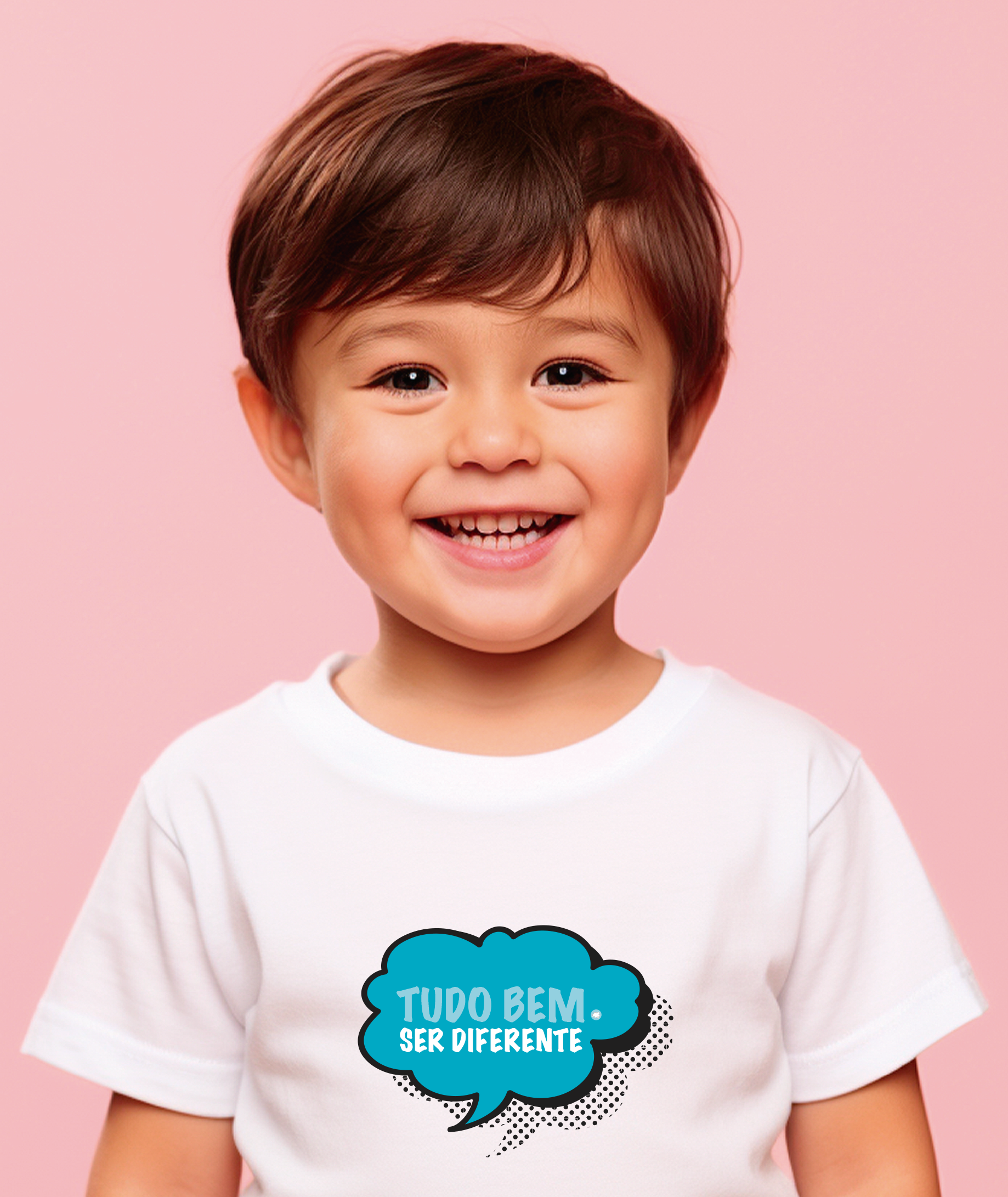Camiseta Infantil : Menino (2 a 8) : Ser Diferente (Inclusão / Autista / TDAH / Superdotação)
