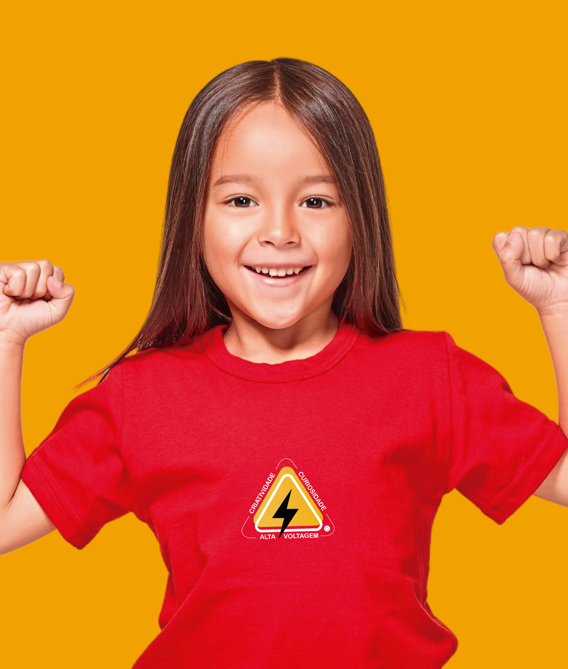 Camiseta Infantil : Menina (2 a 8) : Alta Voltagem Atípica (Superdotação / Altas Habilidades)