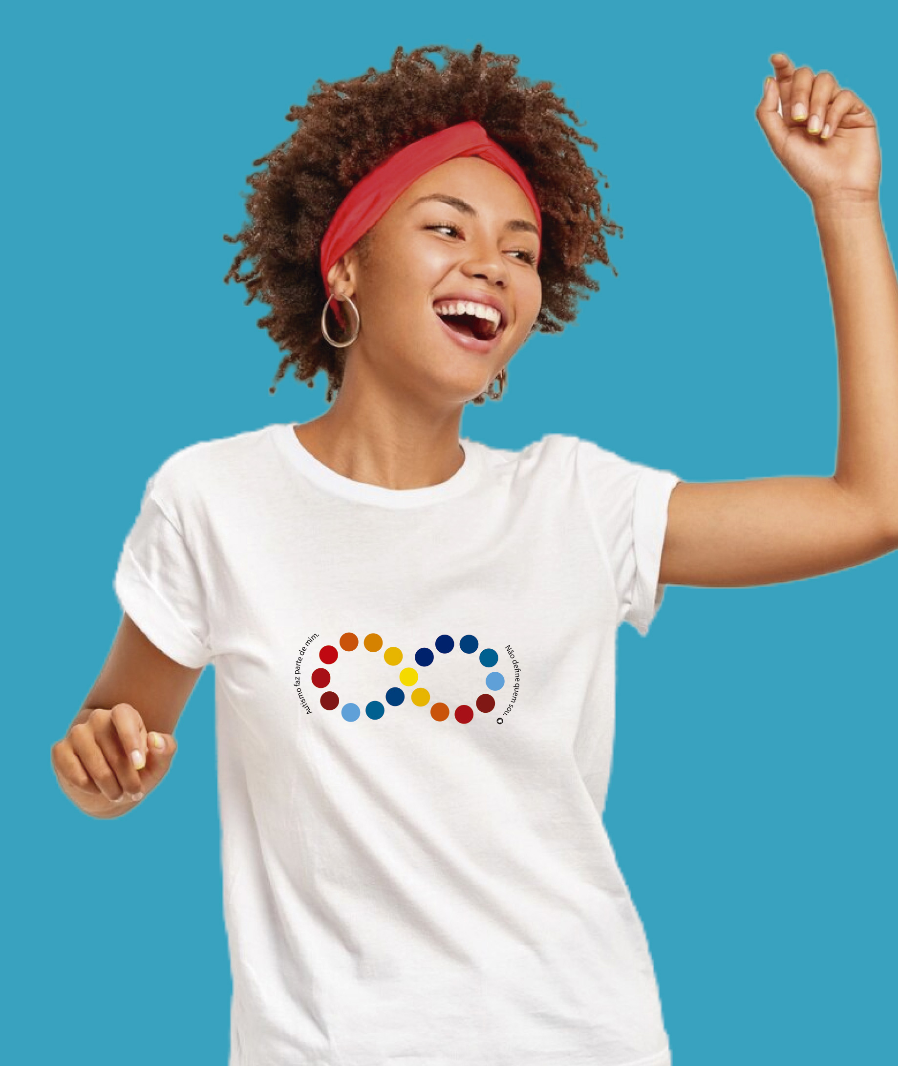 Camiseta Feminina : Infinito TEA (Espectro Autista)