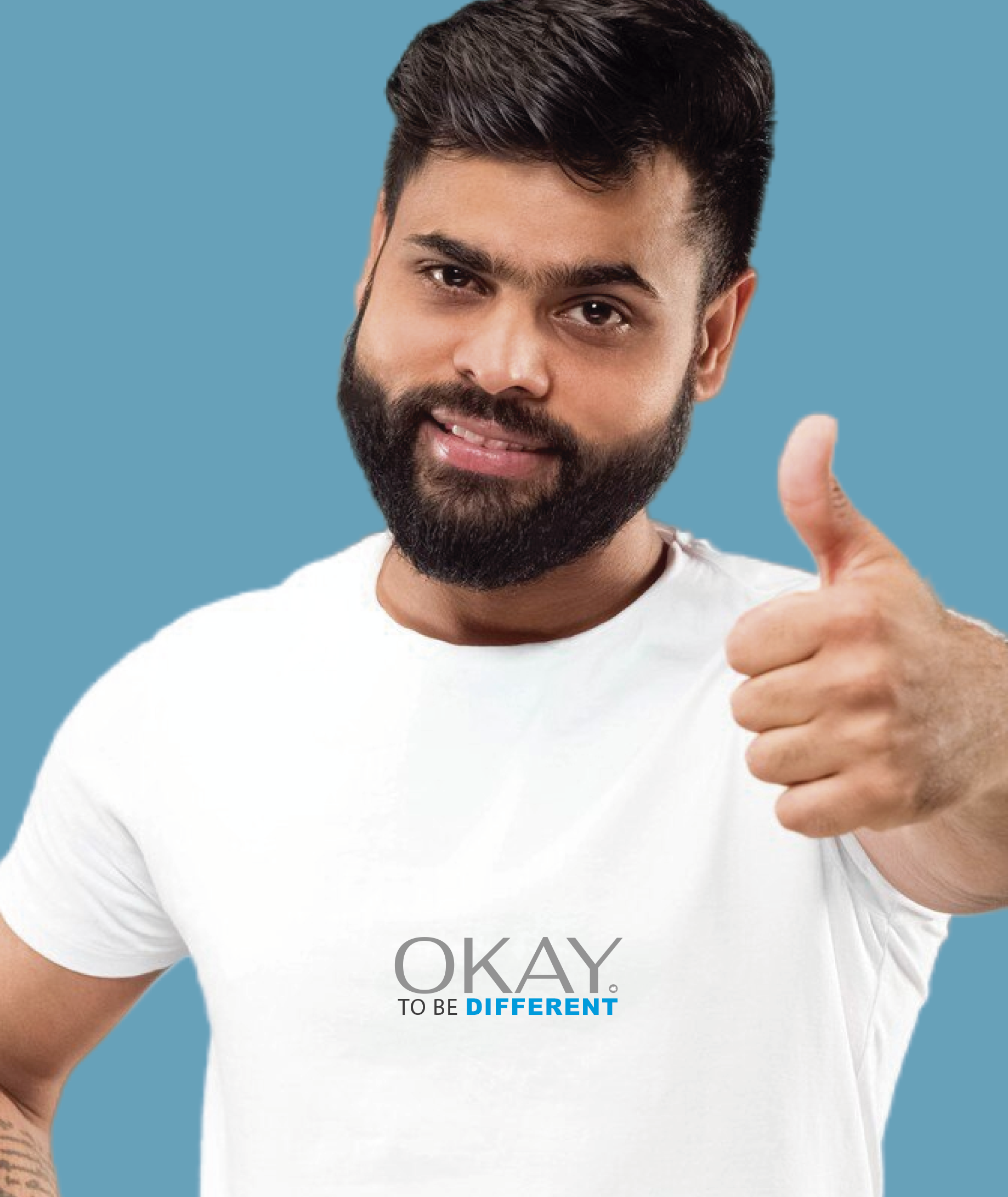 Camiseta Masculina : OKAY (Inclusão / Autista / TDAH / Superdotação)