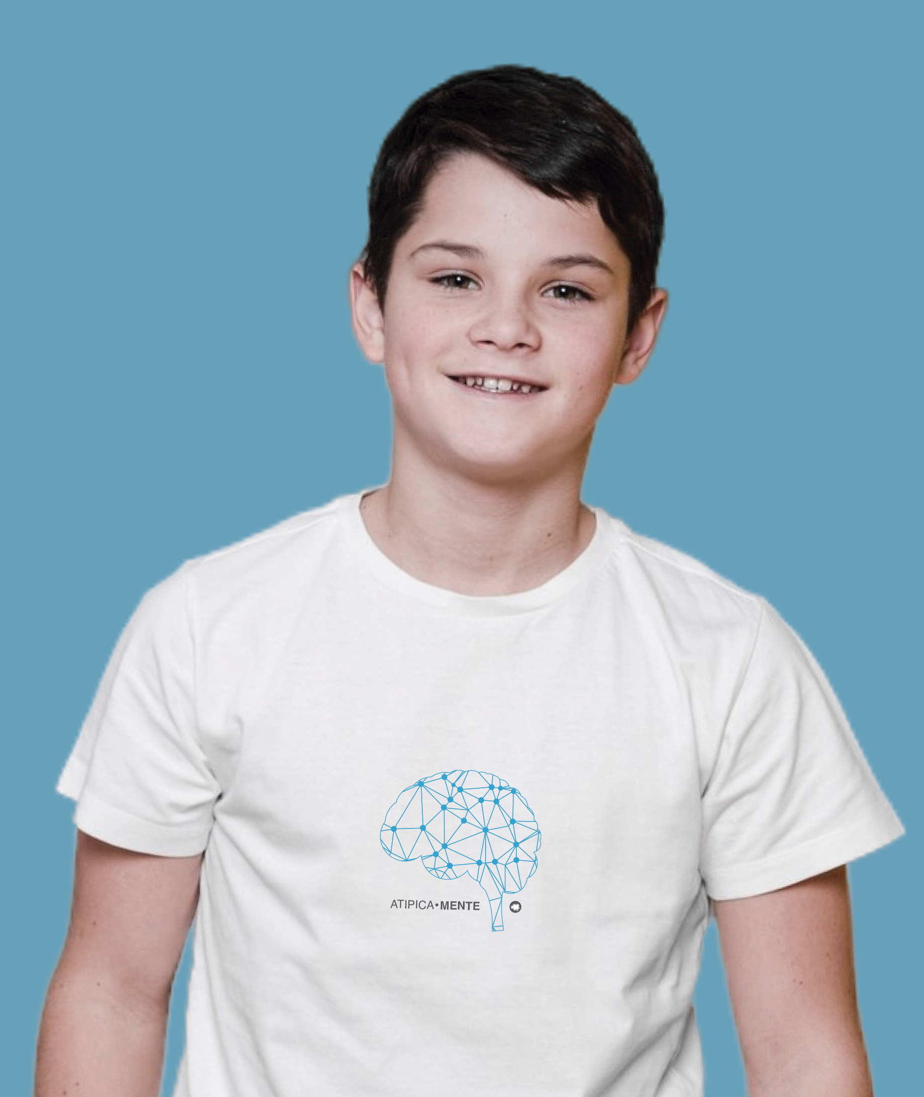 Camiseta Infantil : Menino (10 a 14) : AtipicaMente (Neurodiversidade / Autista / TDAH / Superdotação)