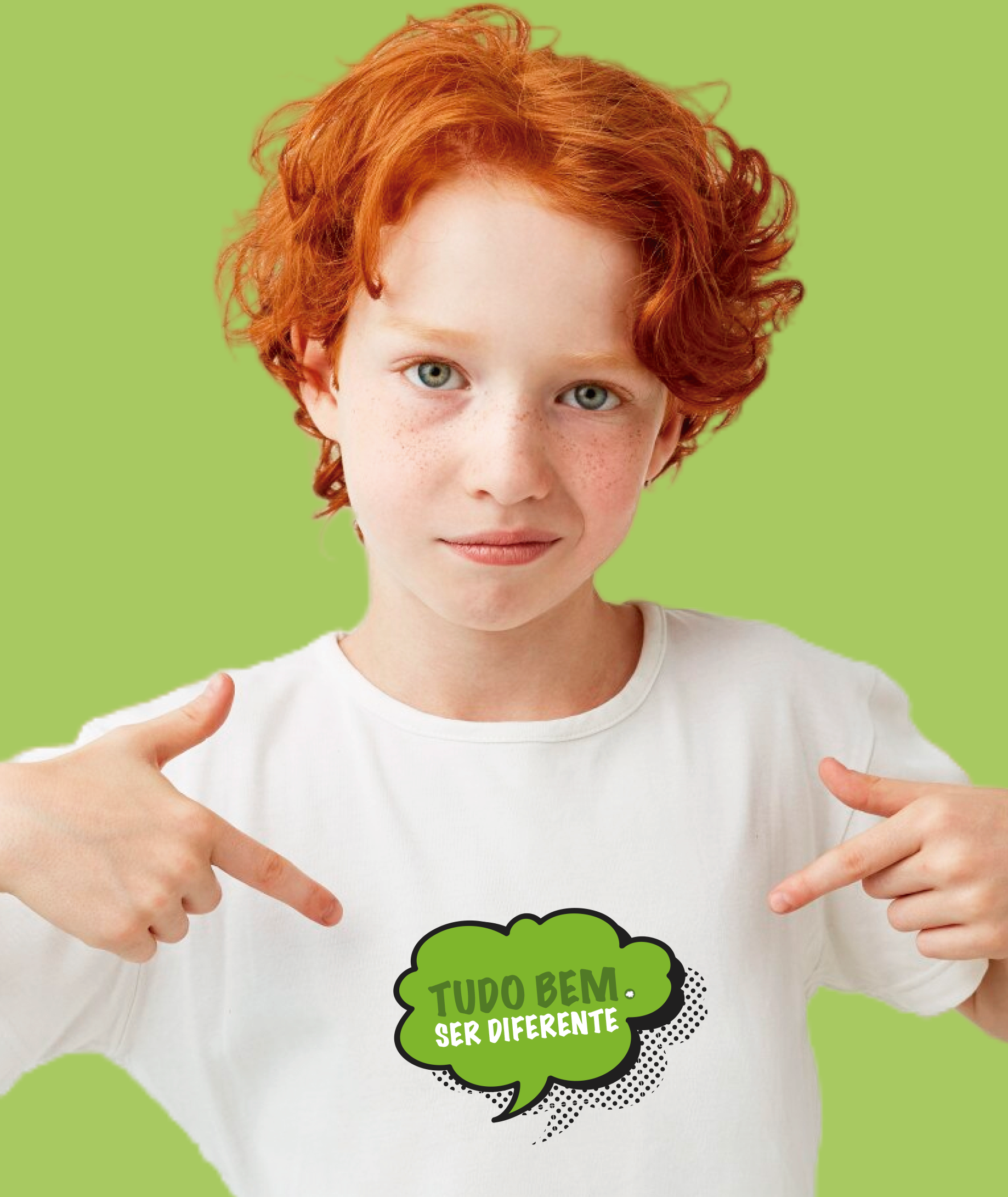 Camiseta Infantil : Menino (10 a 14) : Ser Diferente (Inclusão / Autista / TDAH / Superdotação)