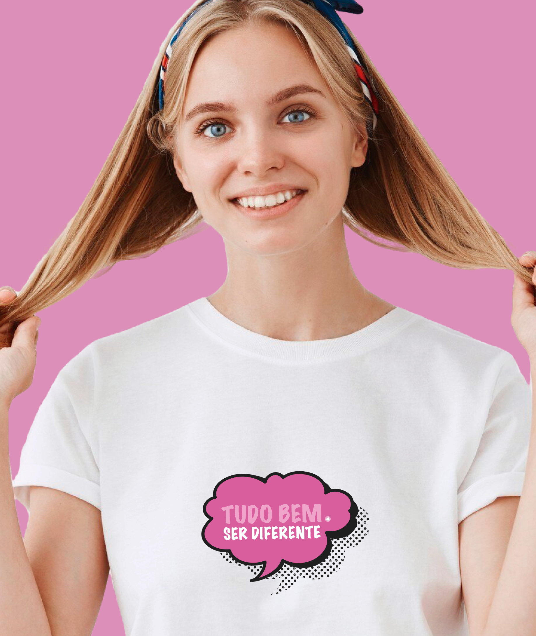 Camiseta Feminina : Ser Diferente (Inclusão / Autista / TDAH / Superdotação)