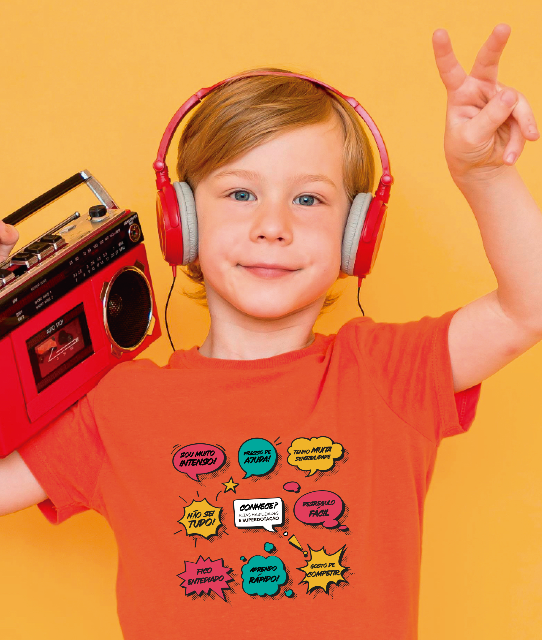 Camiseta Infantil (2 a 14) : Verdades da Superdotação (AHSD)