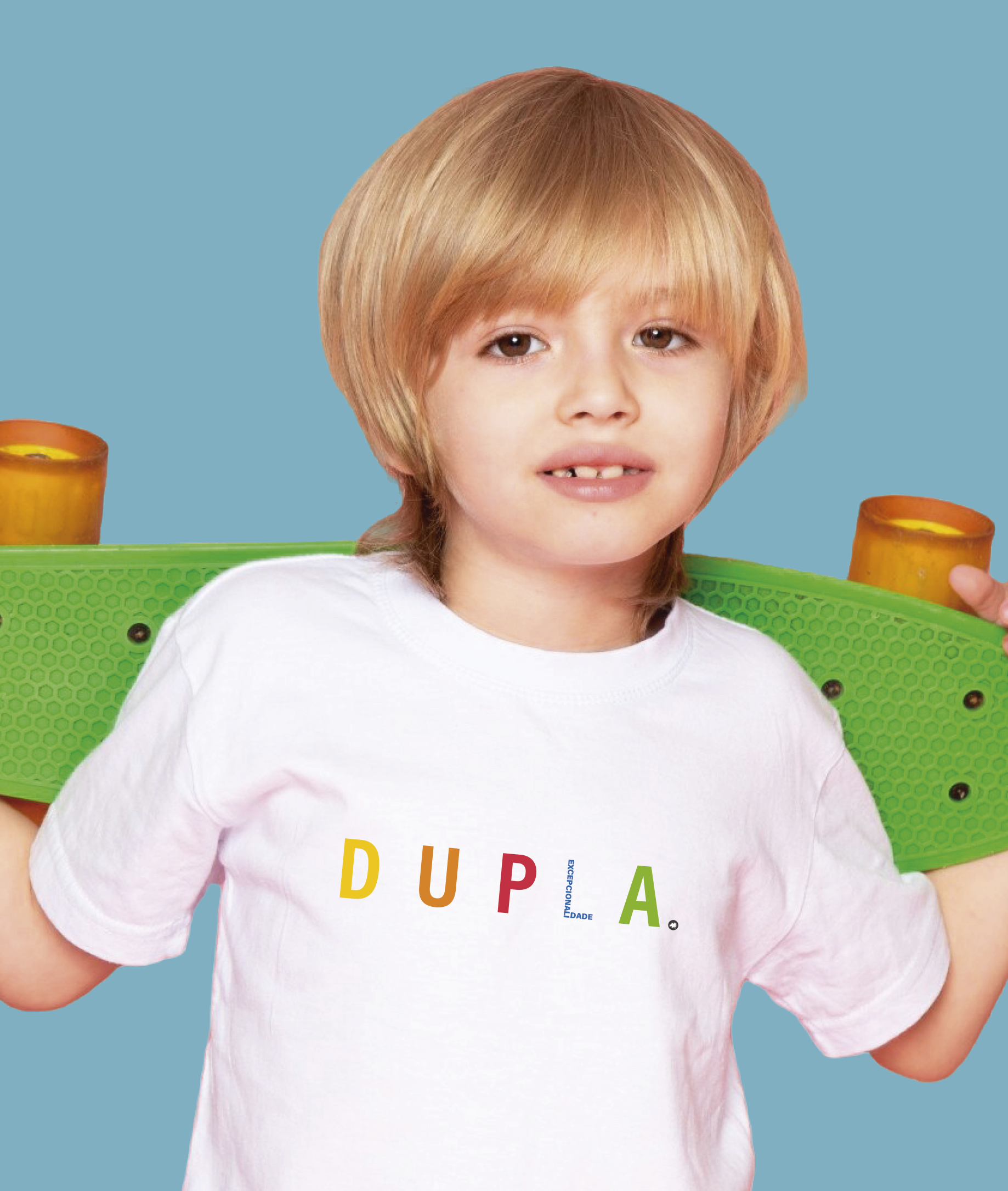 Camiseta Infantil : Menino (2 a 8) : Dupla Excepcionalidade (Autista / TDAH / Superdotação)