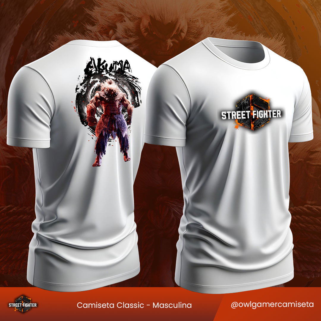 Camiseta Akuma Street Figther 6