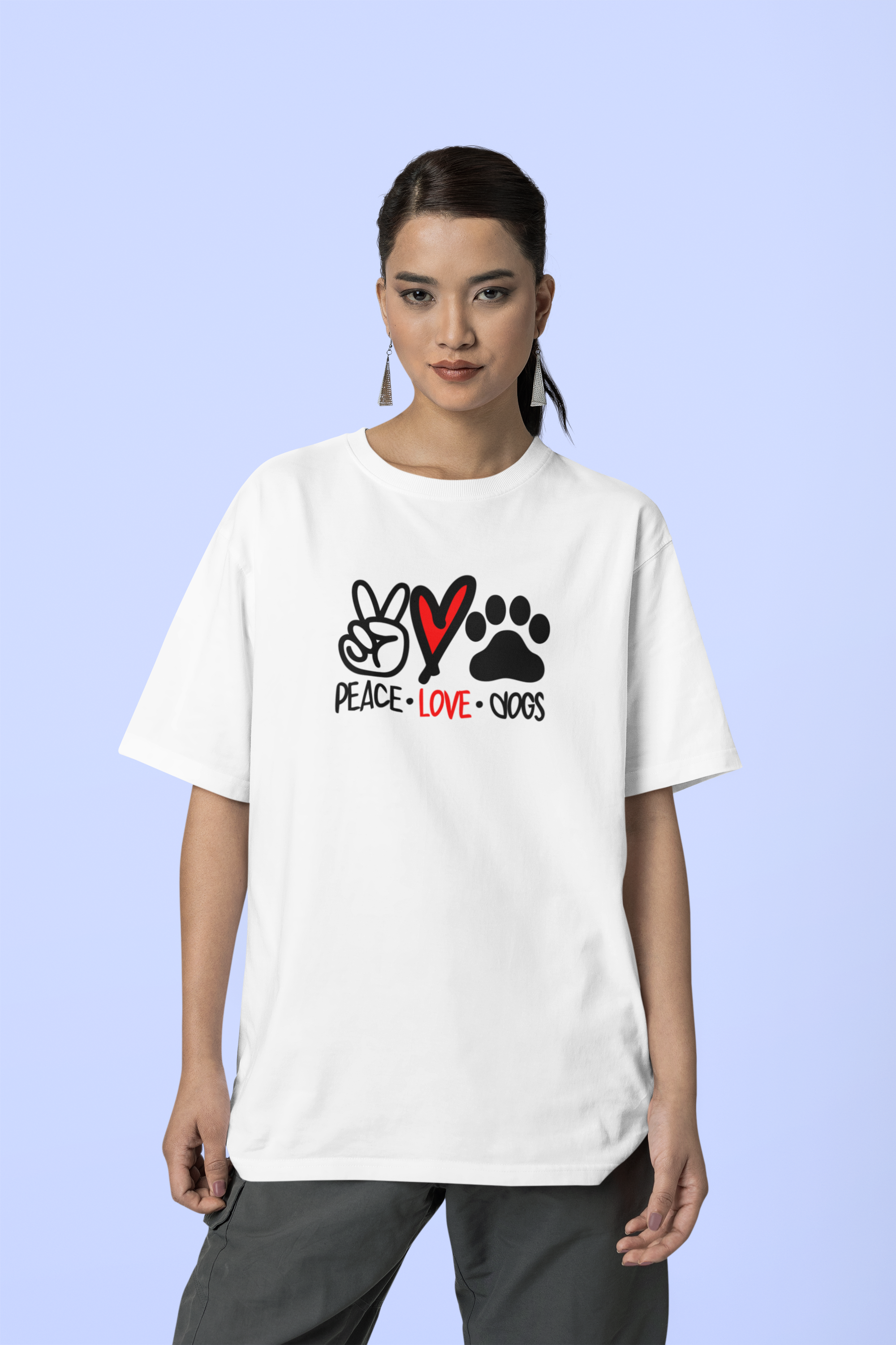 Oversized Peace Love Dogs