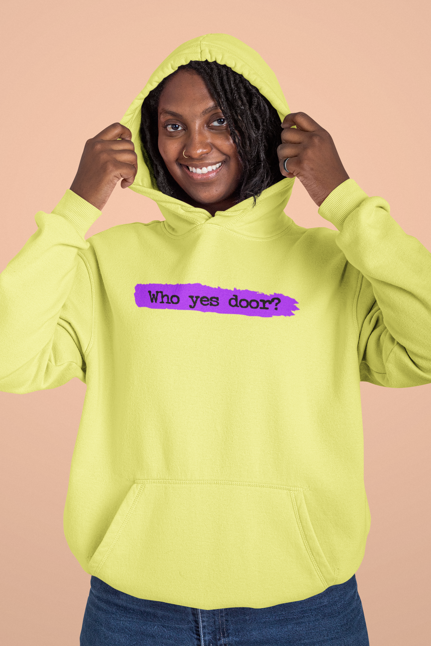 Moletom Canguru Who Yes Door Roxo