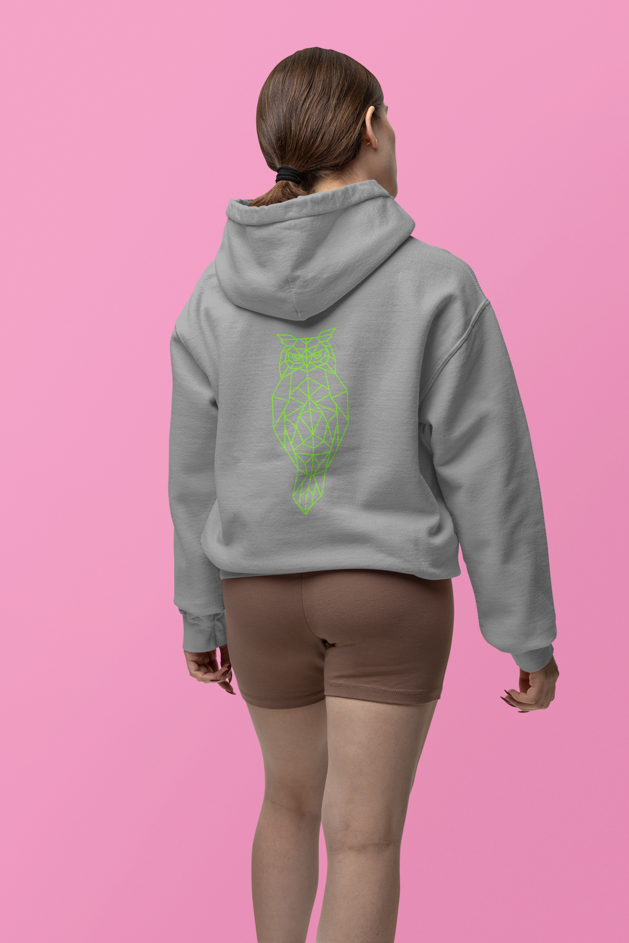 Moletom Canguru com Coruja Verde