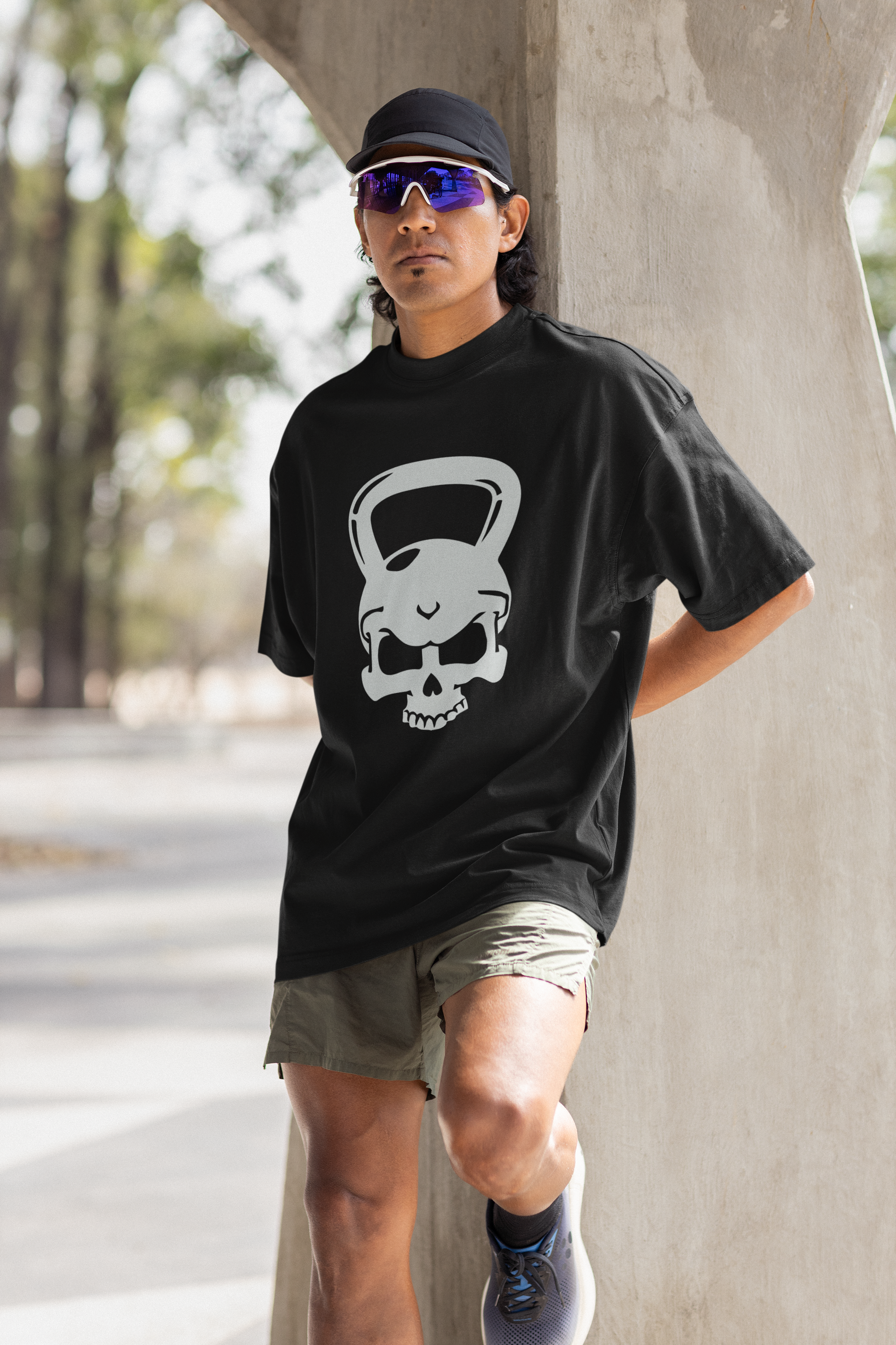 Oversized Kettlebell Skull