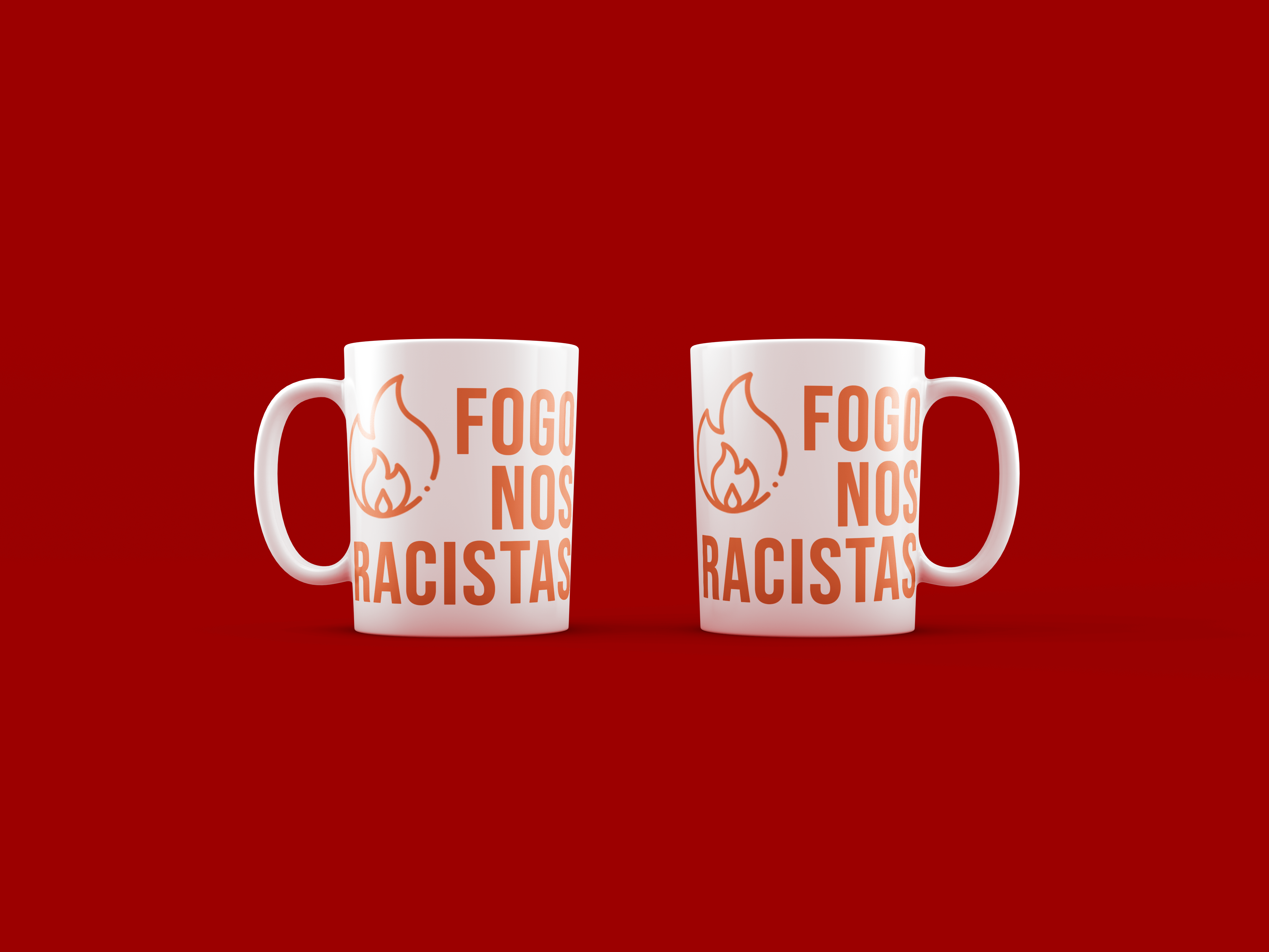 Caneca Fogo Nos Racistas
