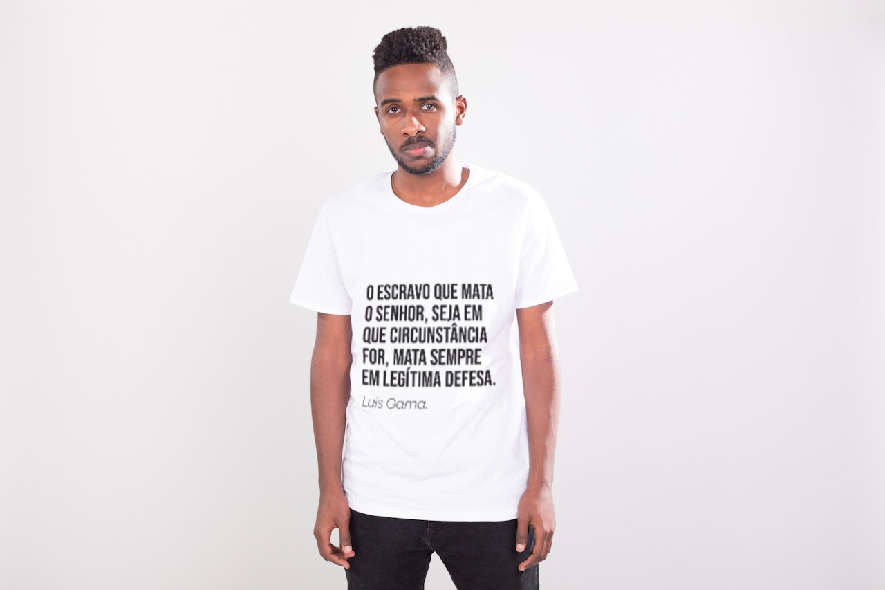 Camiseta Frase Luís Gama