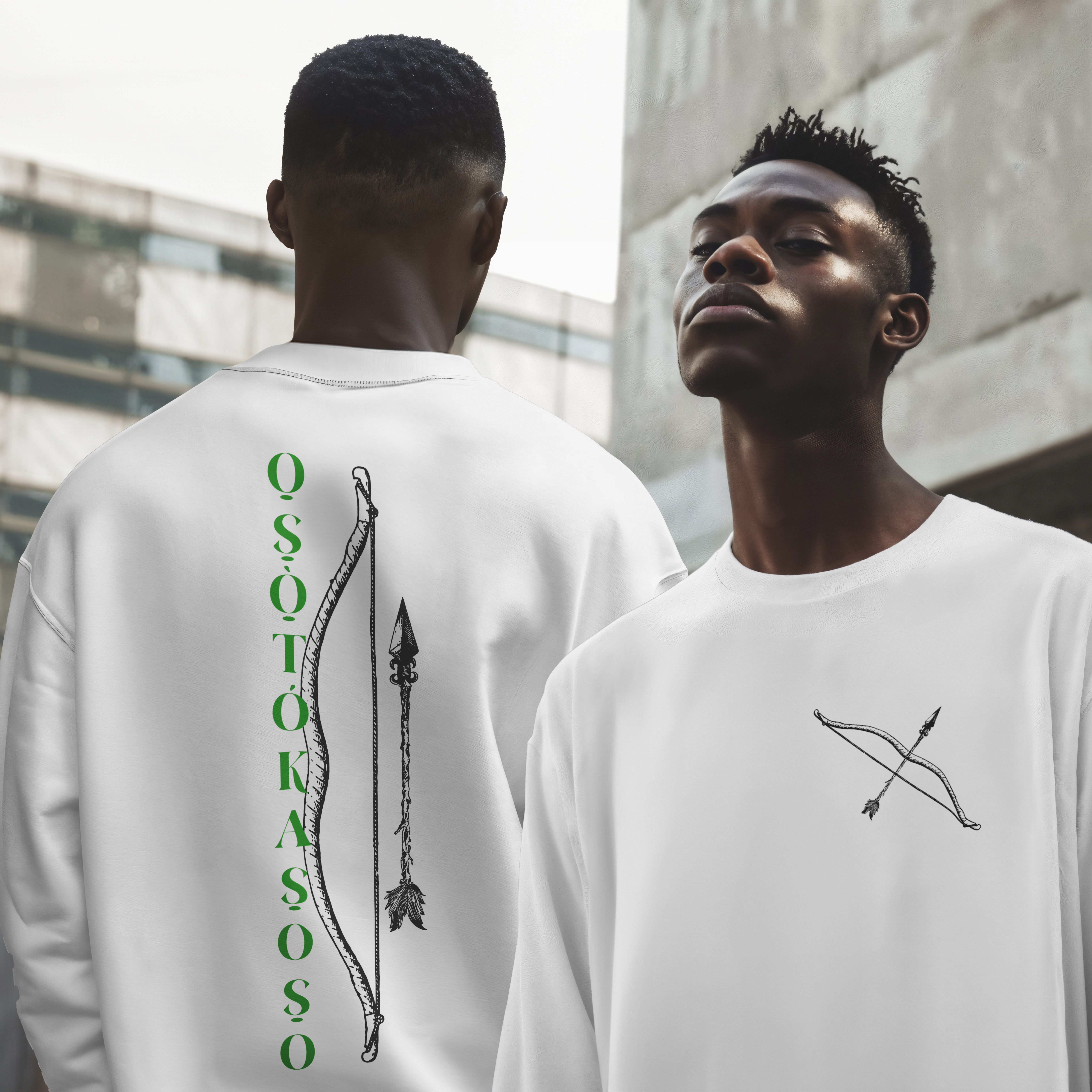 Oxóssi - O Caçador de uma flecha só - Moletom - Tecidos Claros