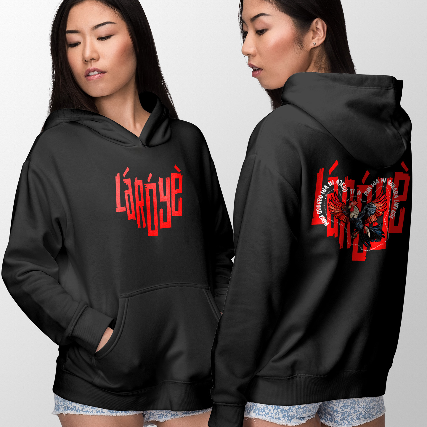 Exú - Salve, mensageiro! - Moletom com Canguru - Tecidos Escuros