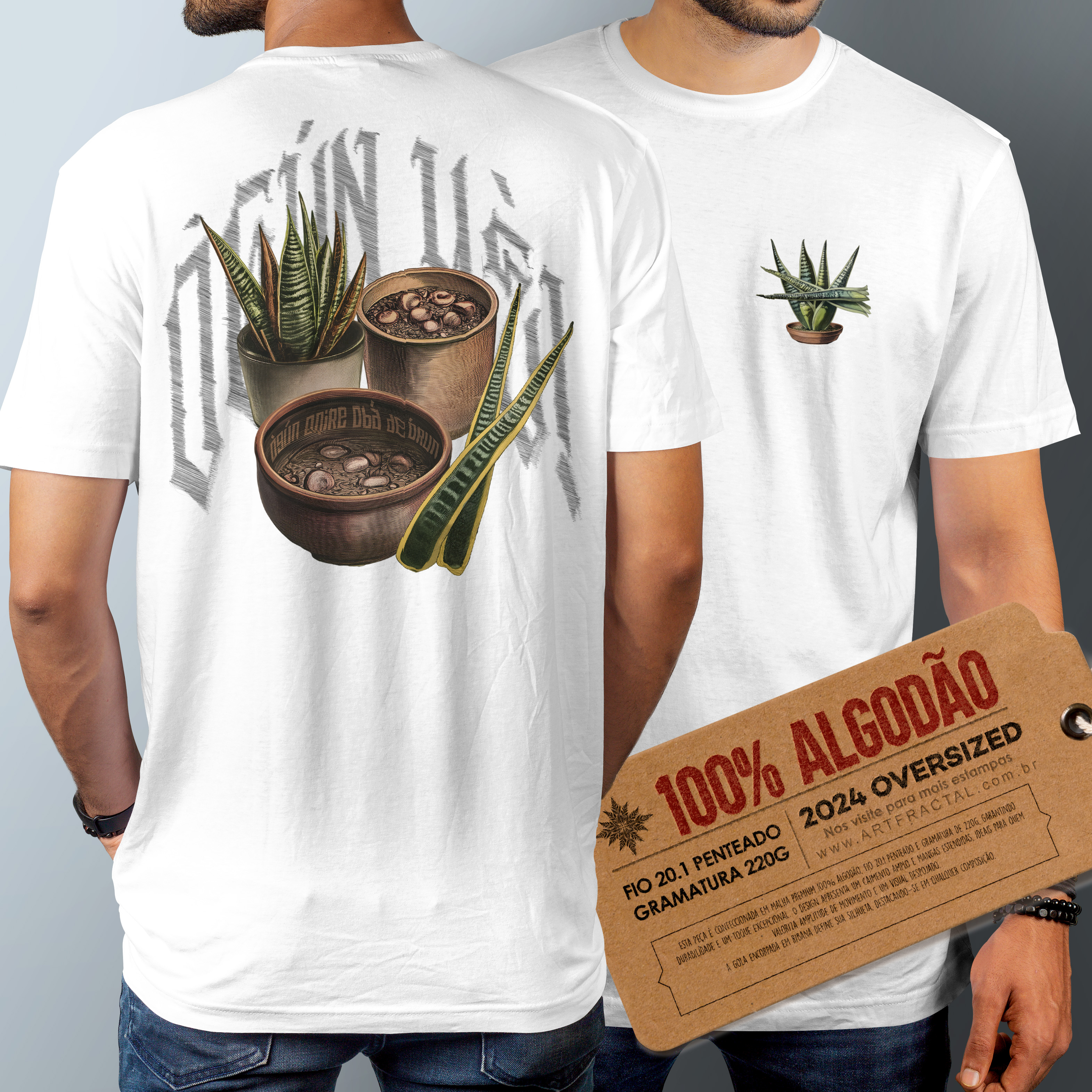 Ogum - Senhor de Irê! - Camiseta Oversized - Tecidos Claros