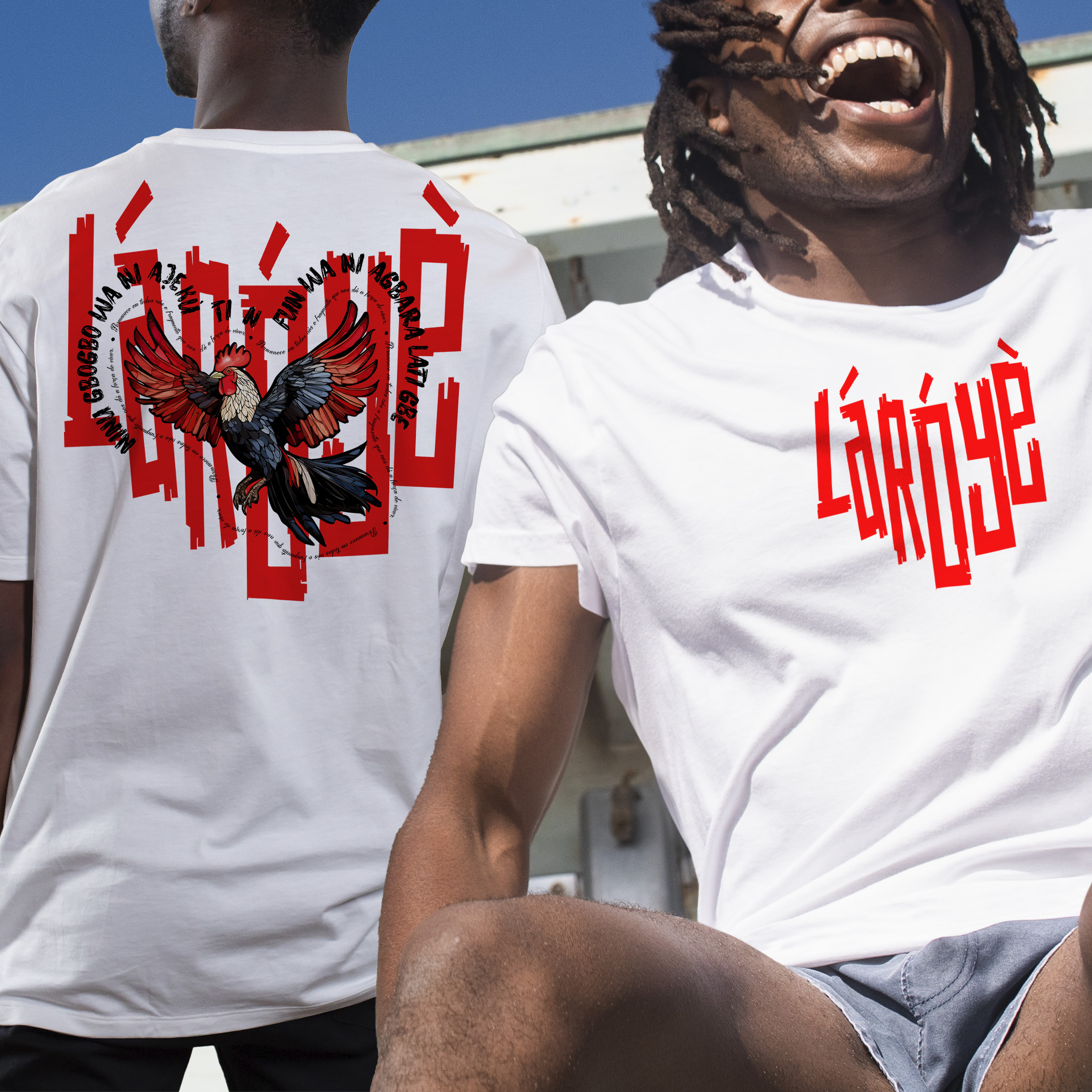 Camiseta Exú - Salve, mensageiro! - Tecidos Claros