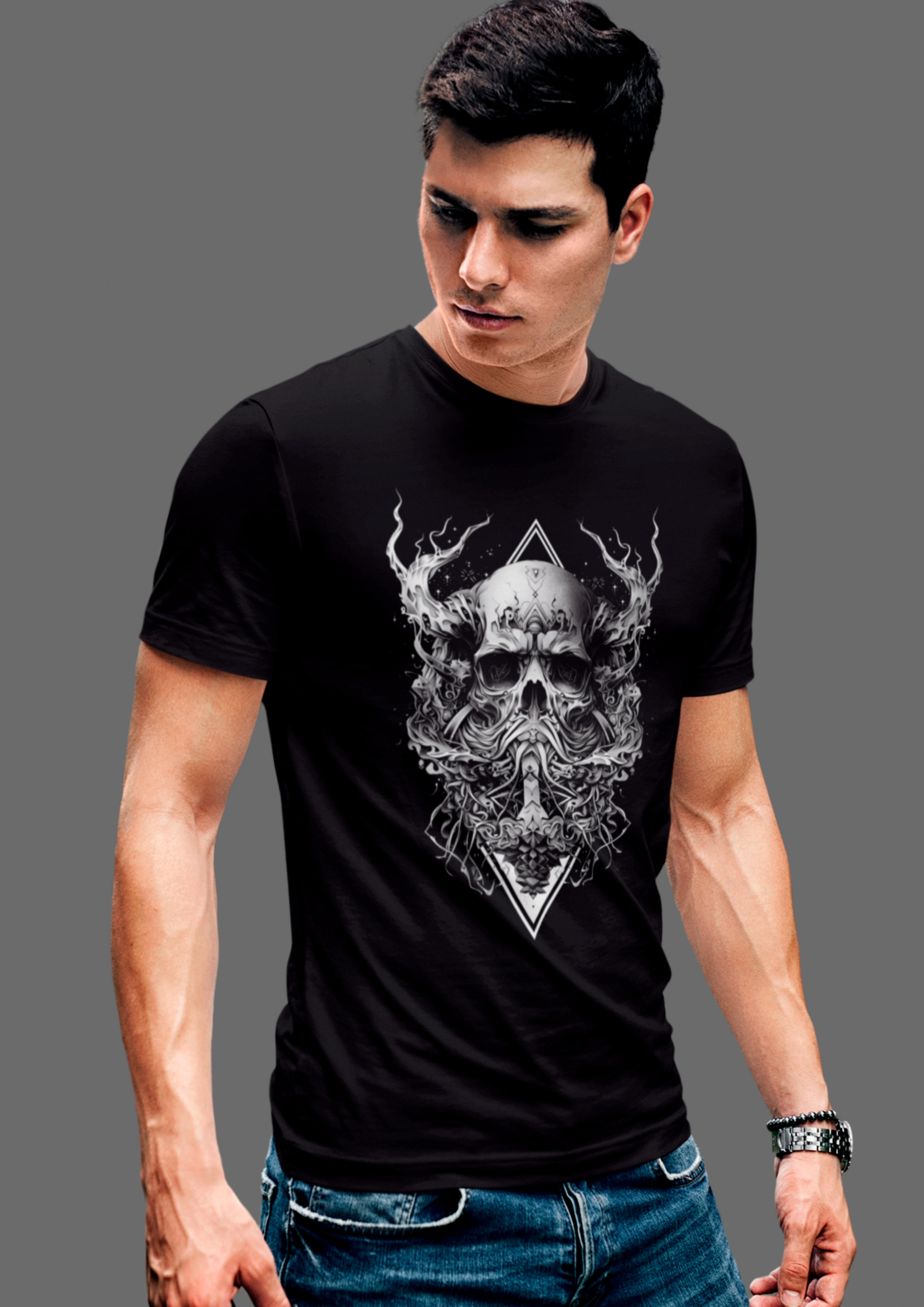 Camiseta Caveira Ancestral Preta