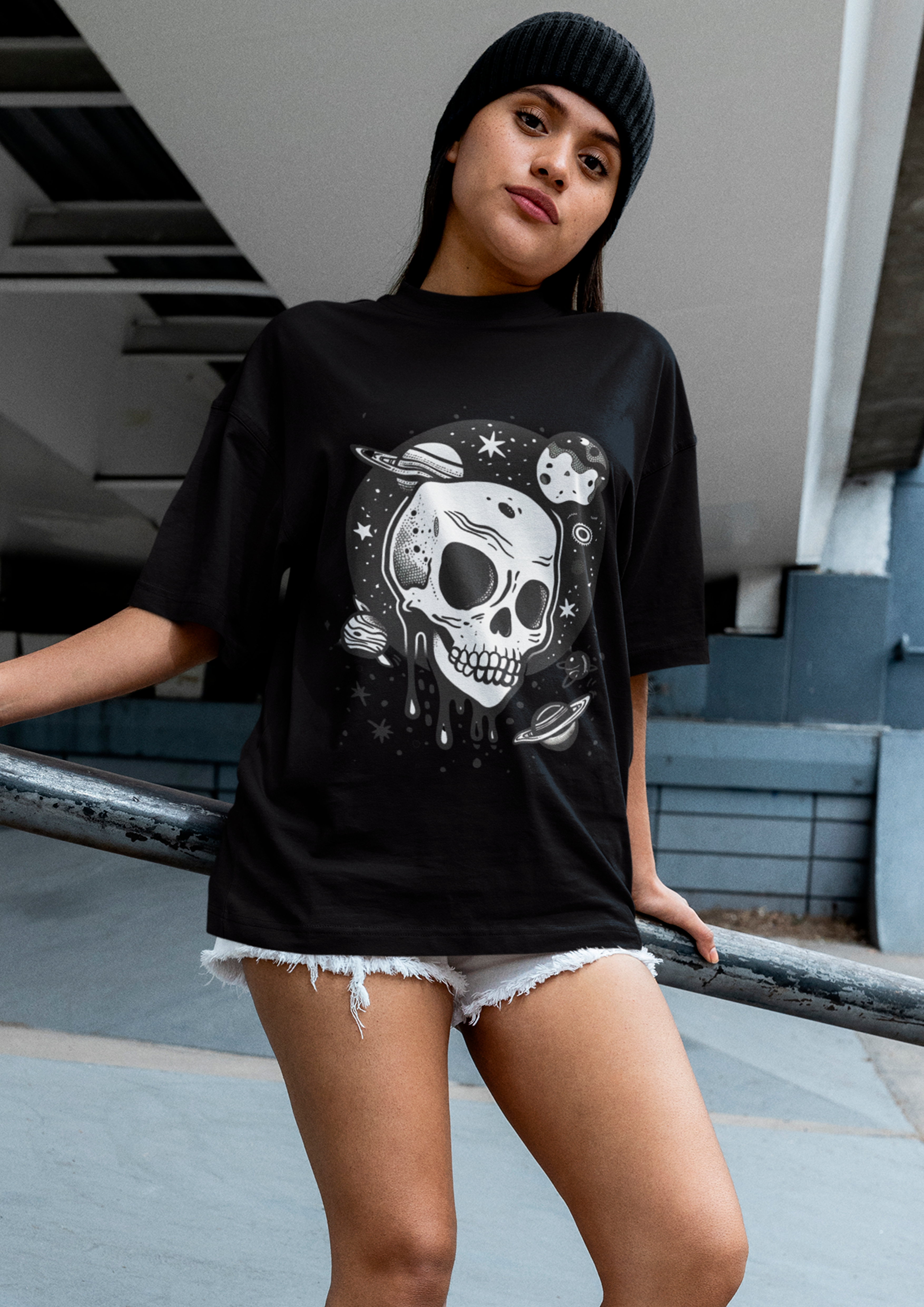 Camiseta Caveira Espacial 