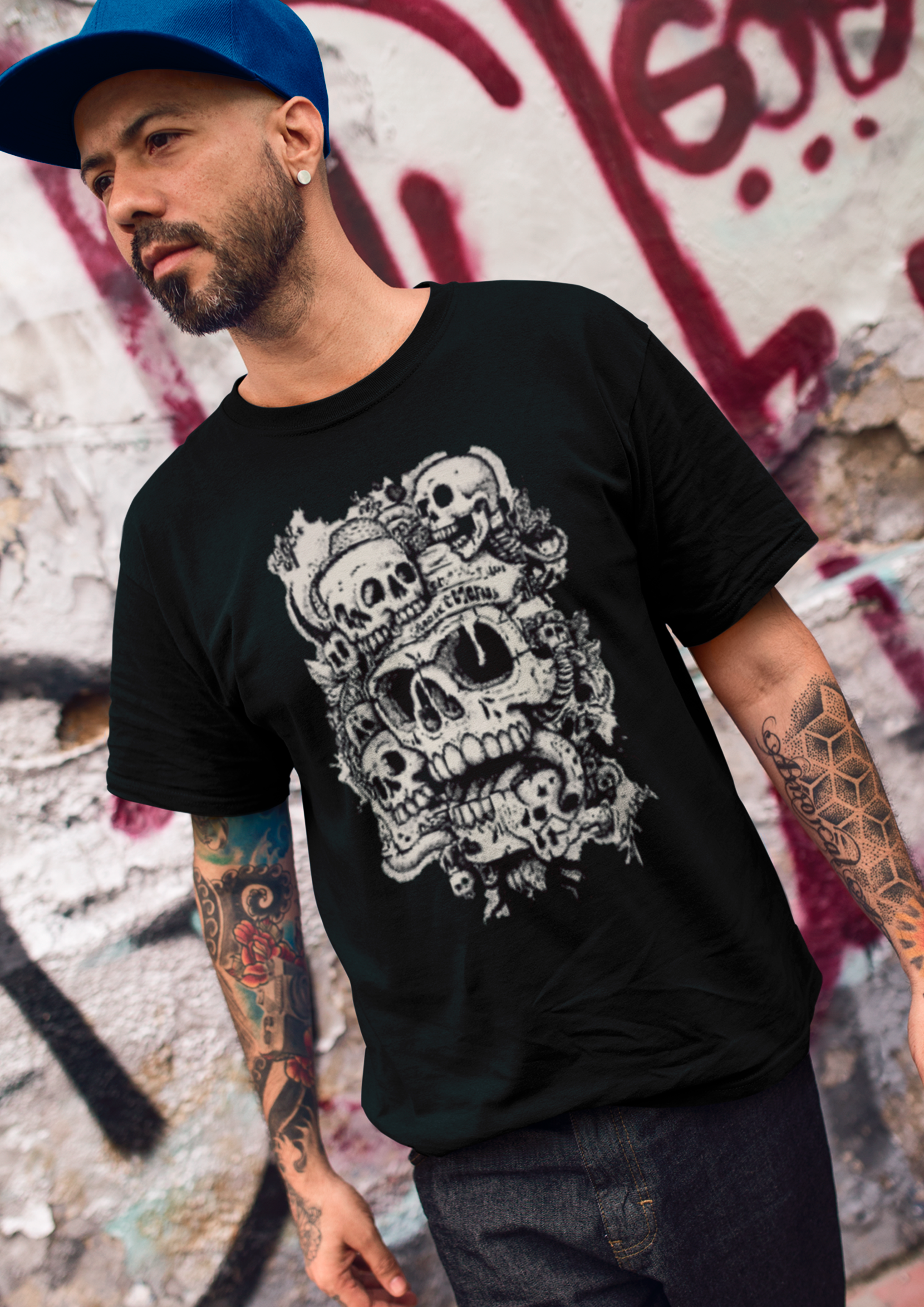 Camiseta Caveira Style  